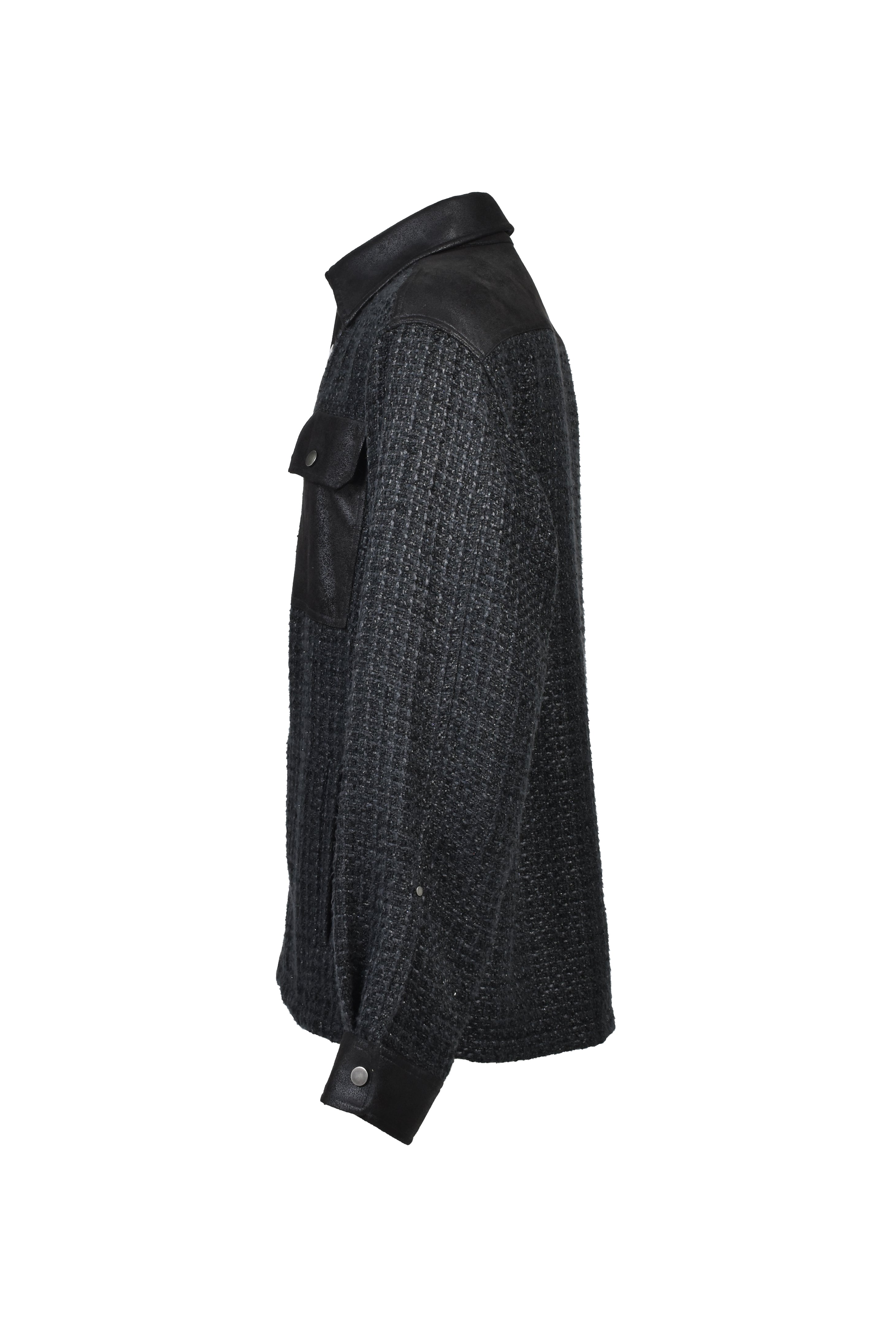 NEW RICH TWEED CHECK SHIRT / BLACK ｜BREATH ブレス - BAD HOP