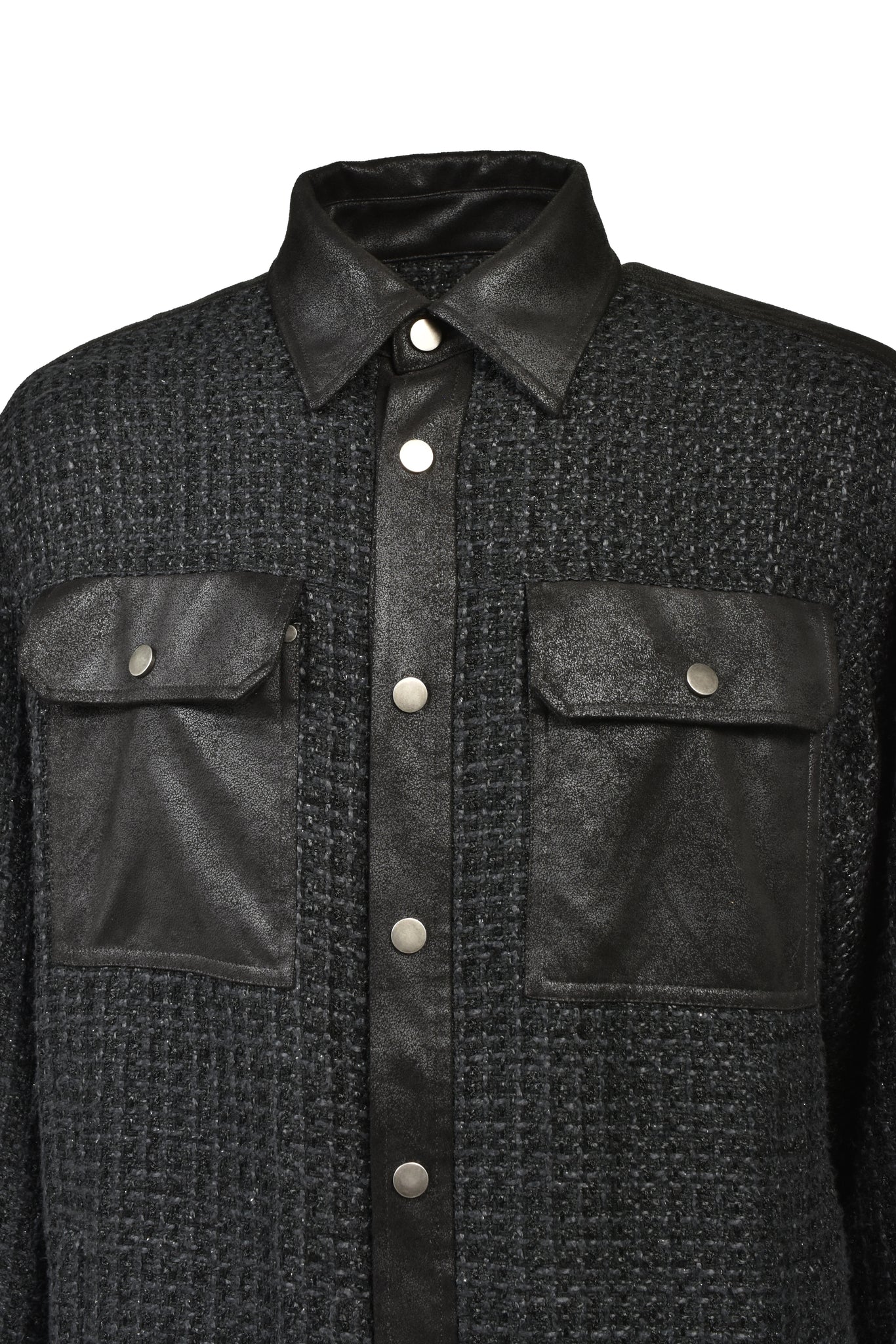 NEW RICH TWEED CHECK SHIRT / BLACK ｜BREATH ブレス - BAD HOP