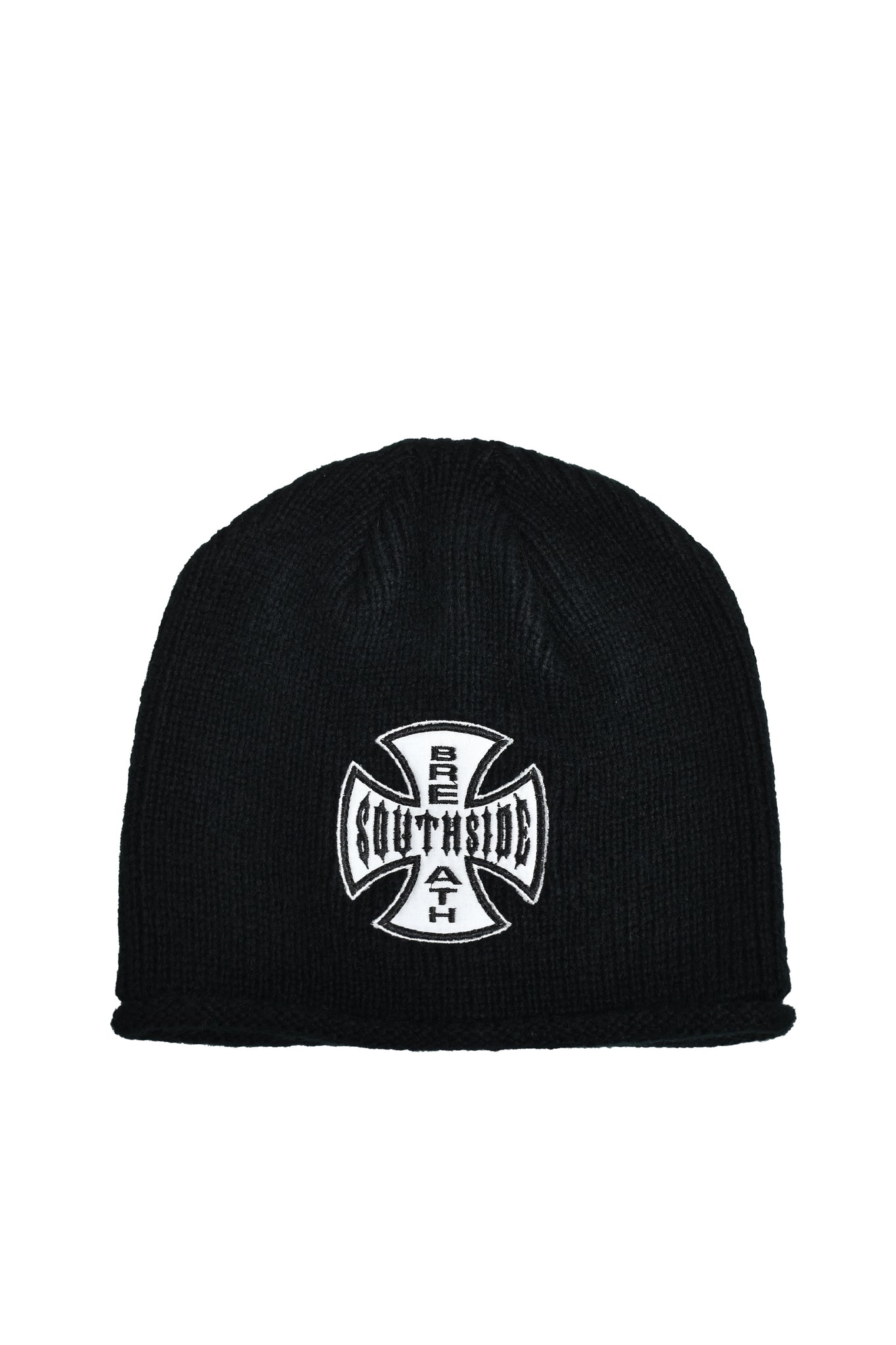 SOUTHSIDE CROSS DAMAGE BEANIE / BLACK