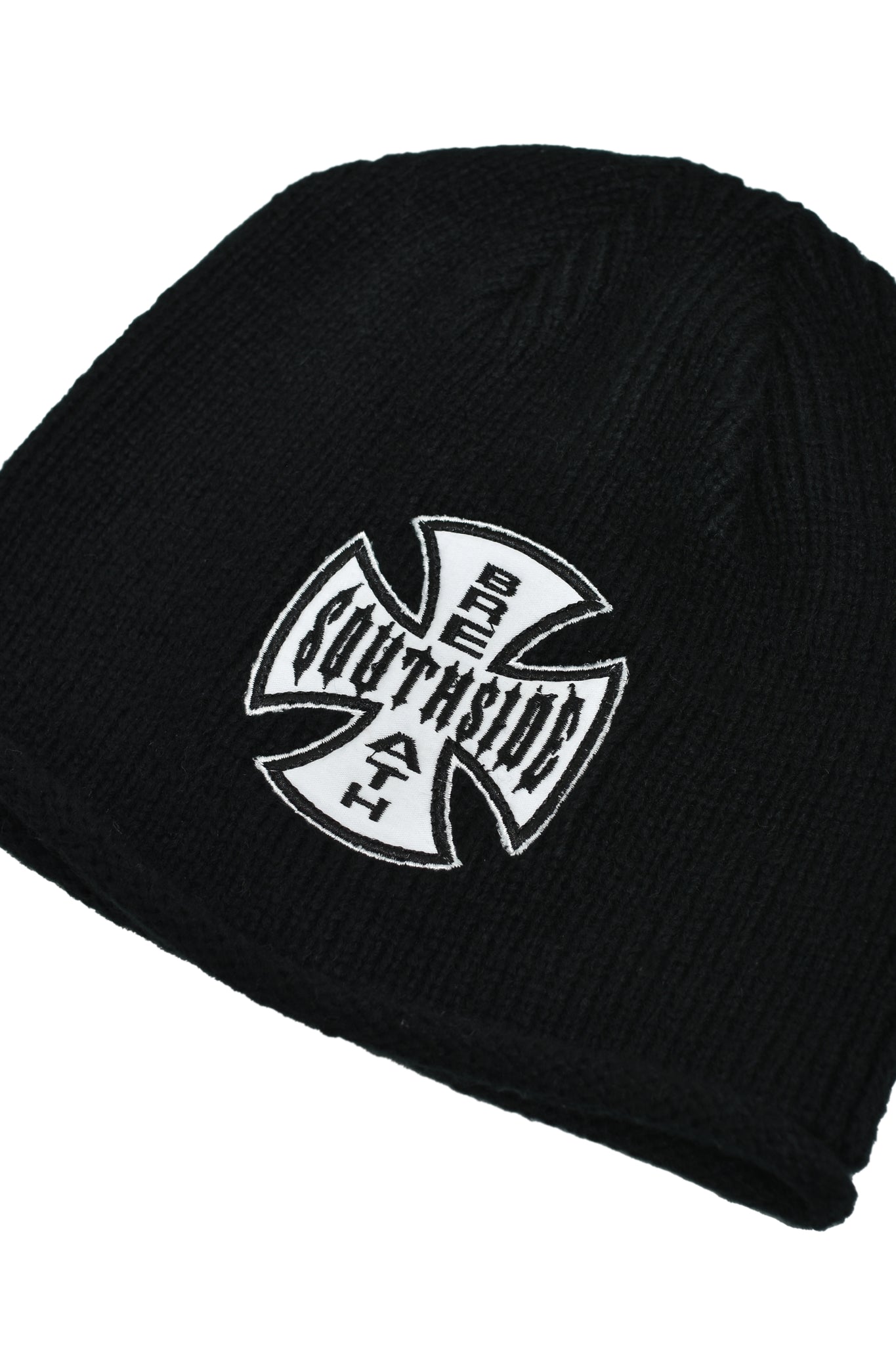 SOUTHSIDE CROSS DAMAGE BEANIE / BLACK