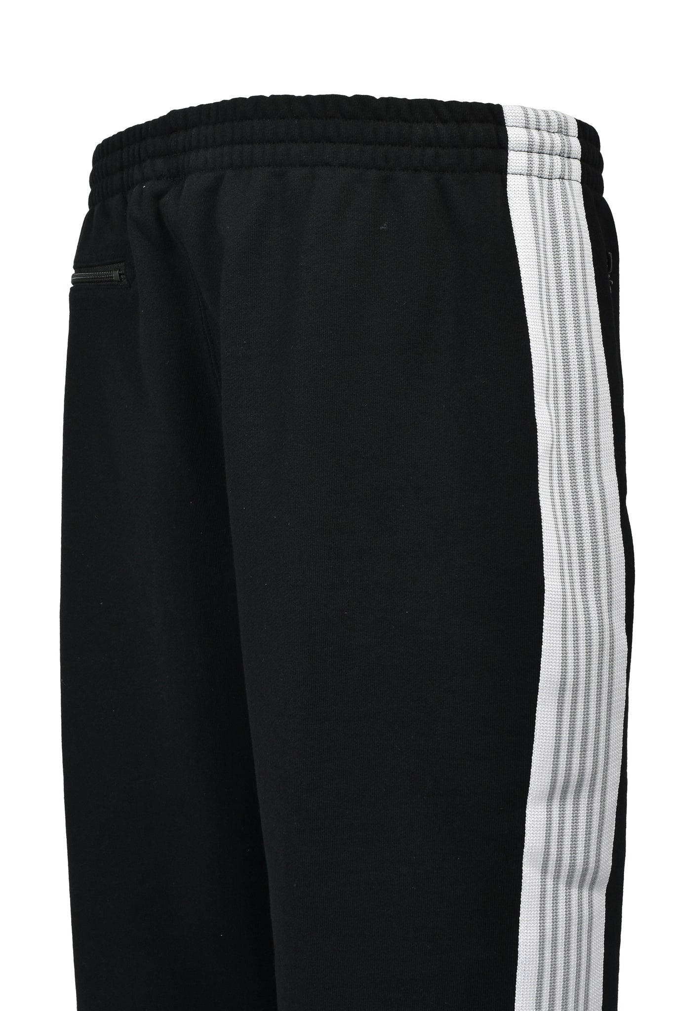 Needles ZIPPED TRACK PANT - SWEAT / BLK WHT – BREATH - Size