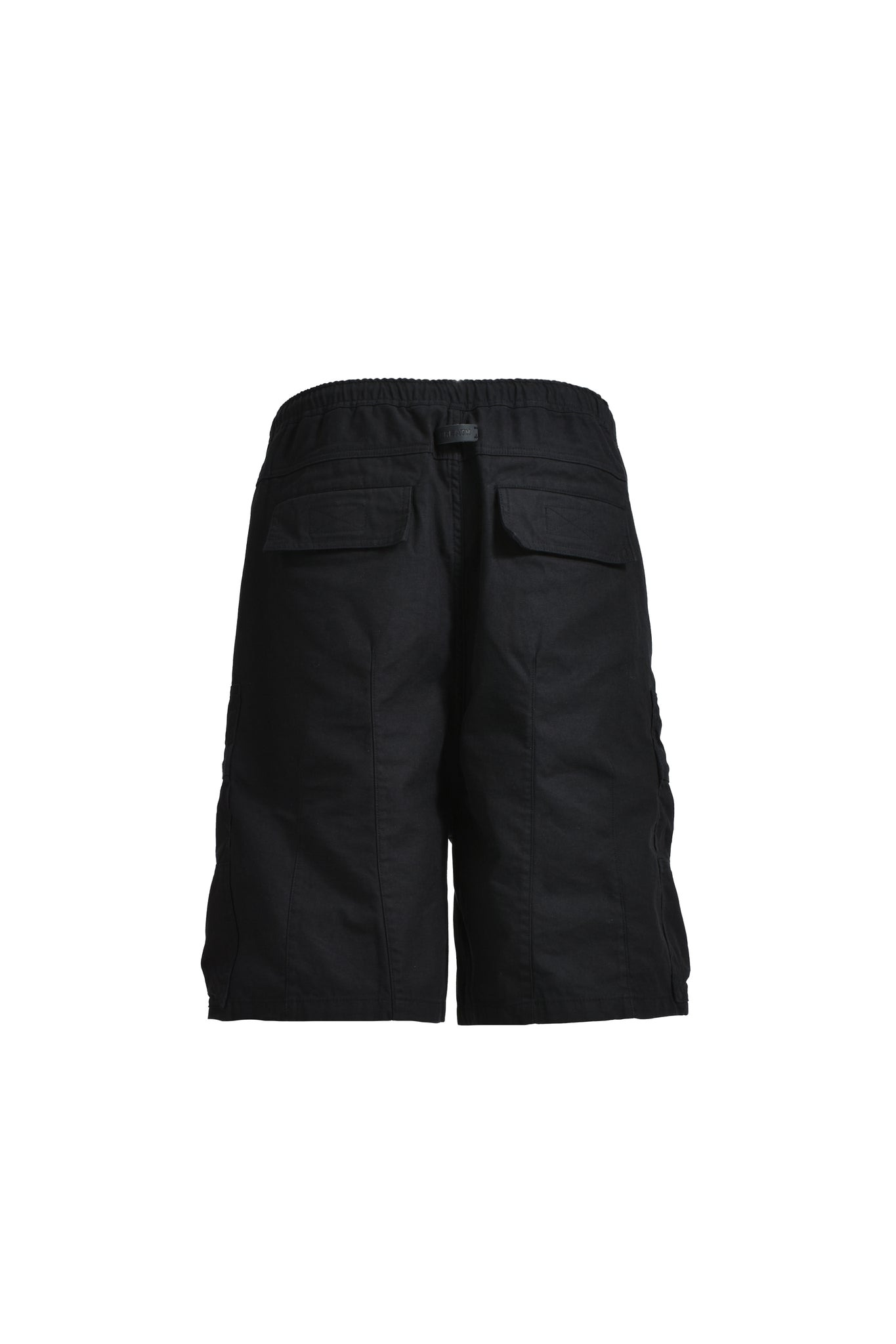 NEWRICH BIG CARGO SHORTS / COTTON BLACK