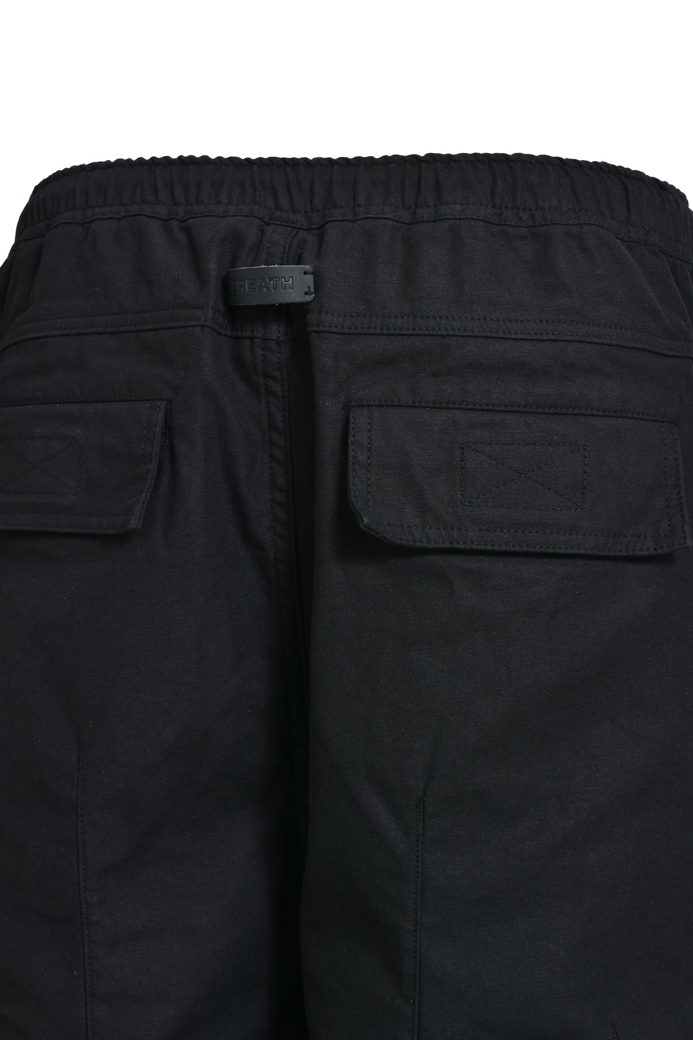 NEWRICH BIG CARGO SHORTS / COTTON BLACK