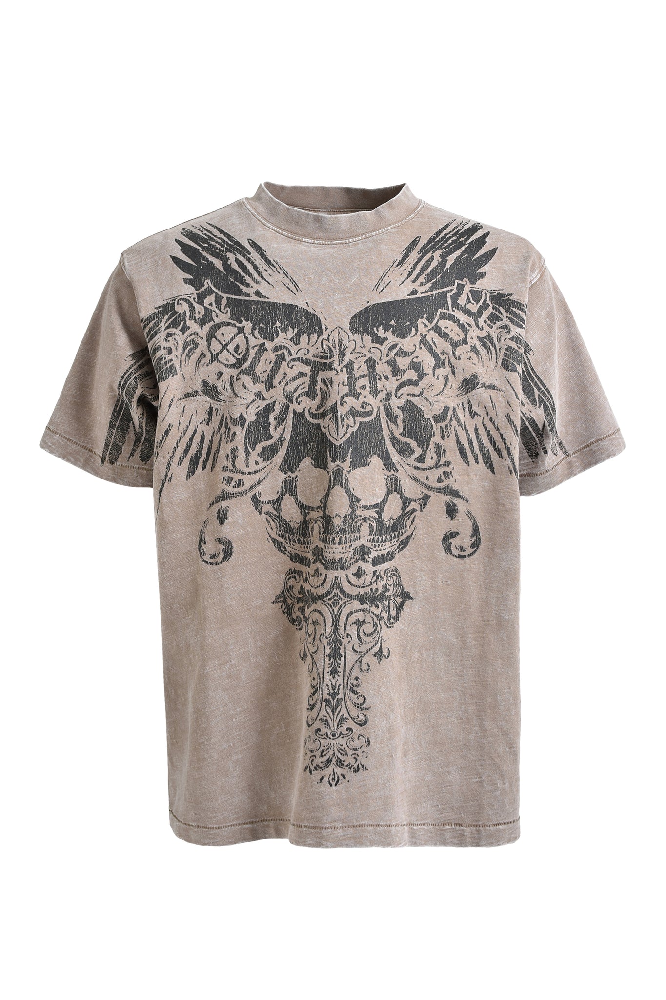 SKULL WING LOGO  TEE / DUST