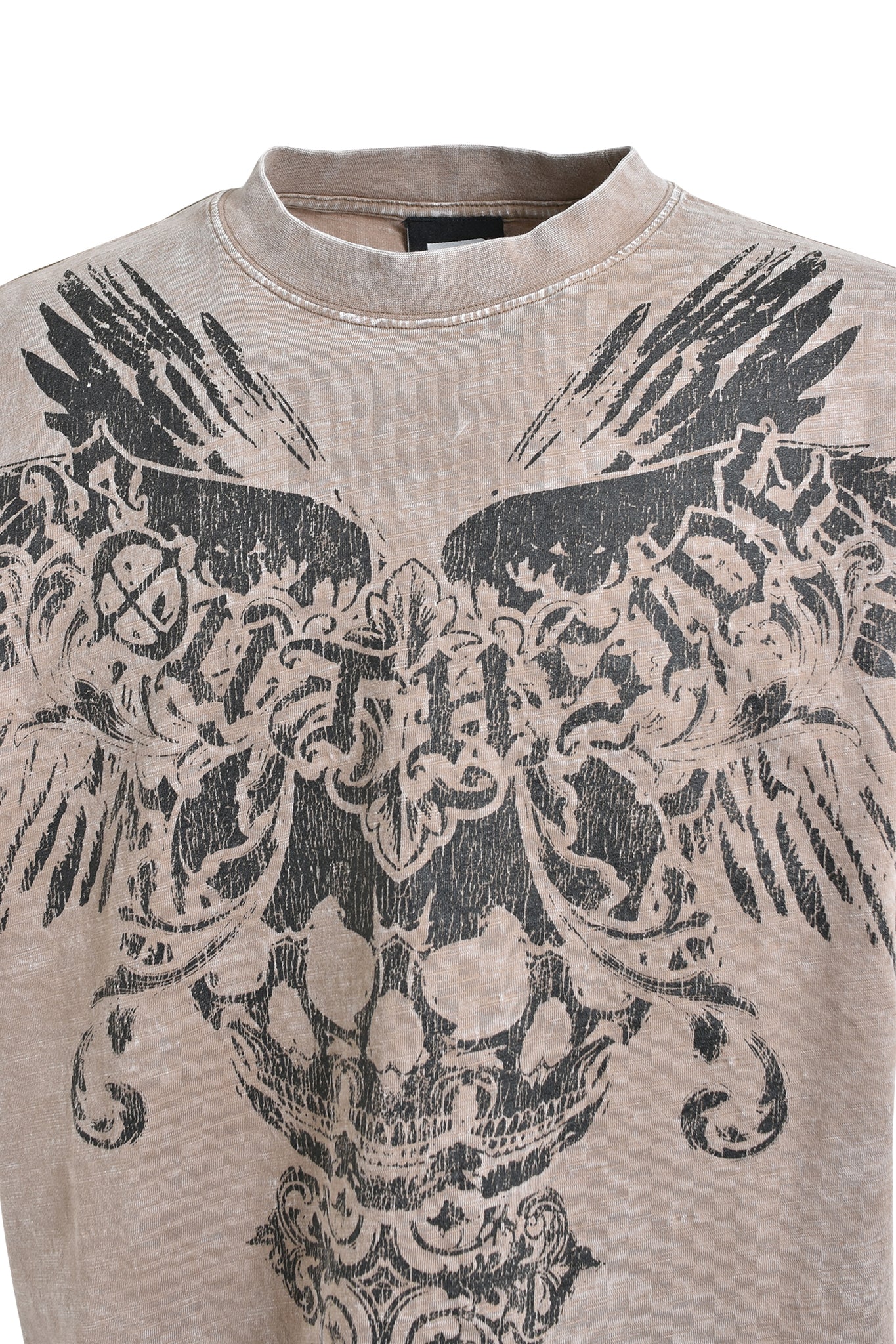 SKULL WING LOGO  TEE / DUST