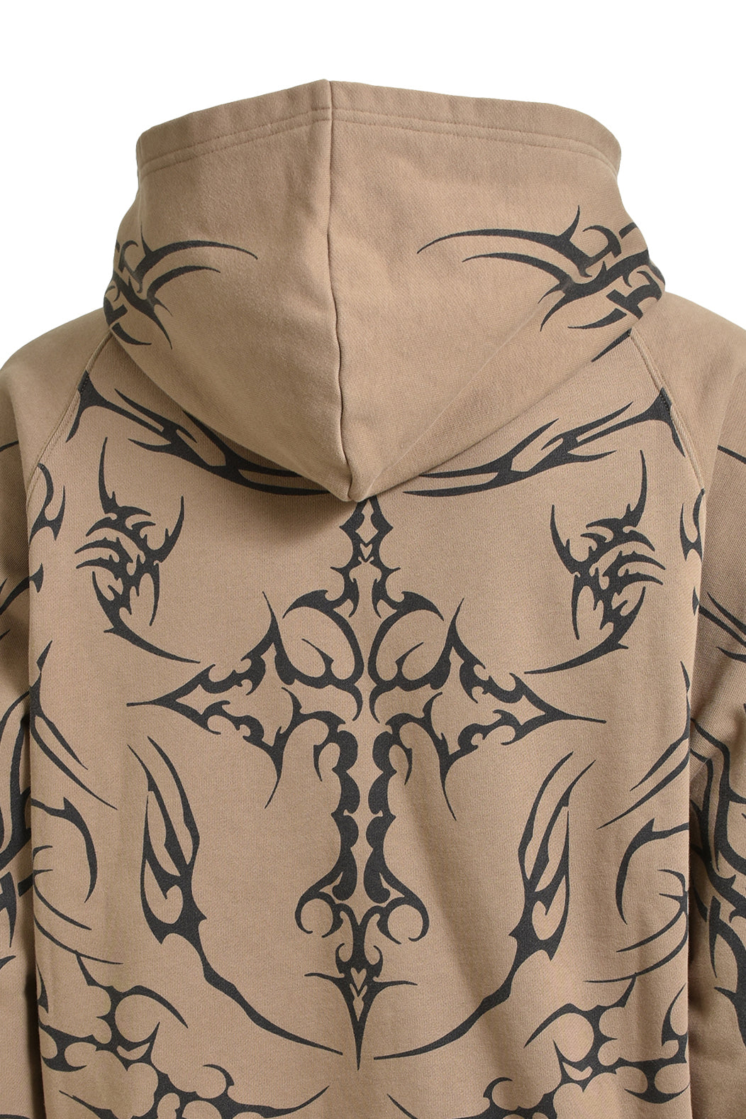 TWIN HEAD LOGO ZIP UP HOODIE / DUST