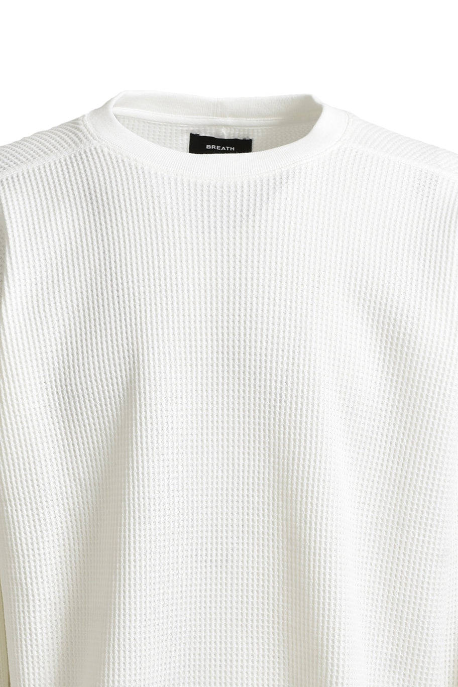 NEWRICH WAFFLE LS TEE / WHITE