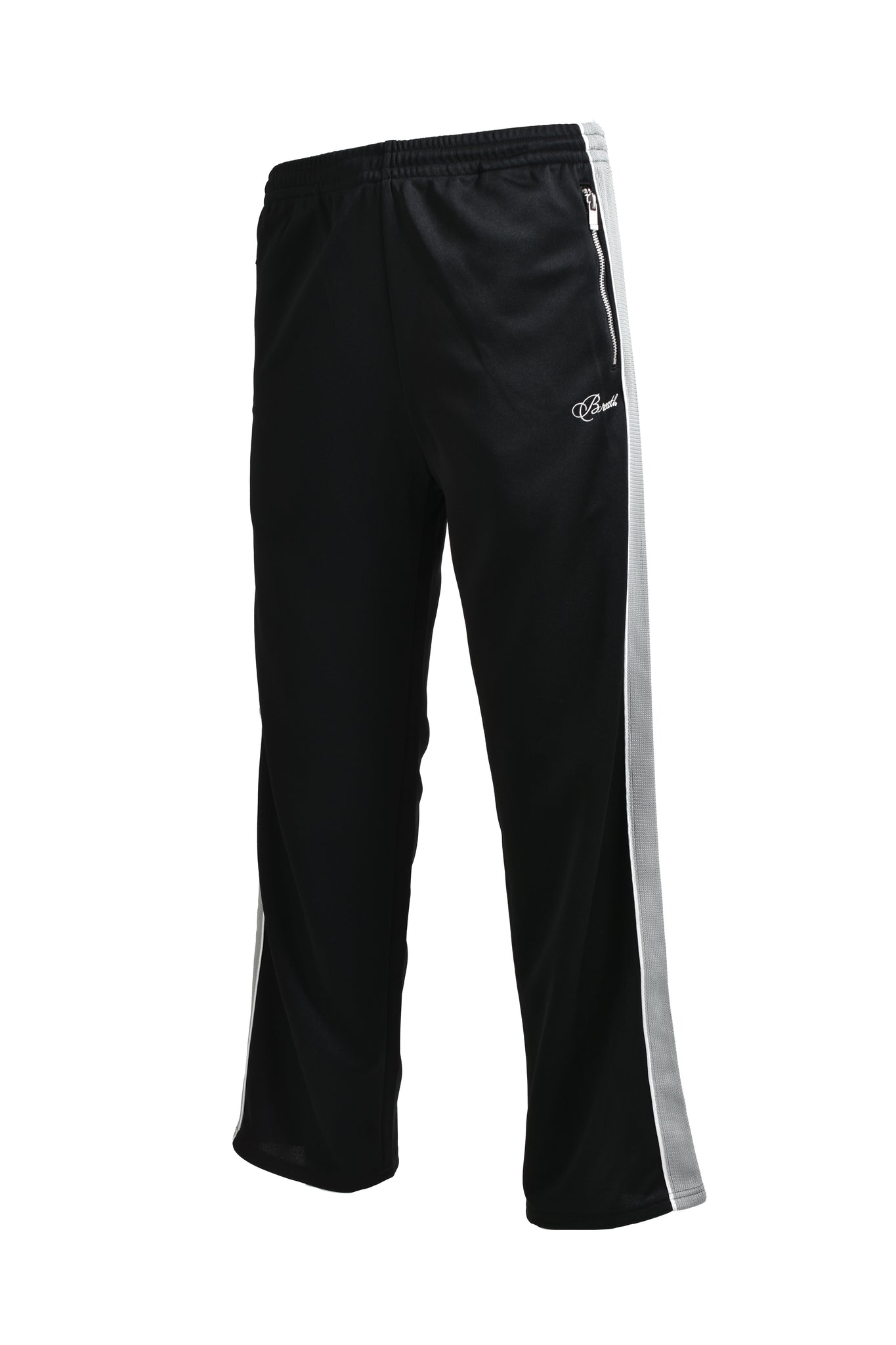 SCRIPT LOGO LINE TRACK PANTS / BLACK