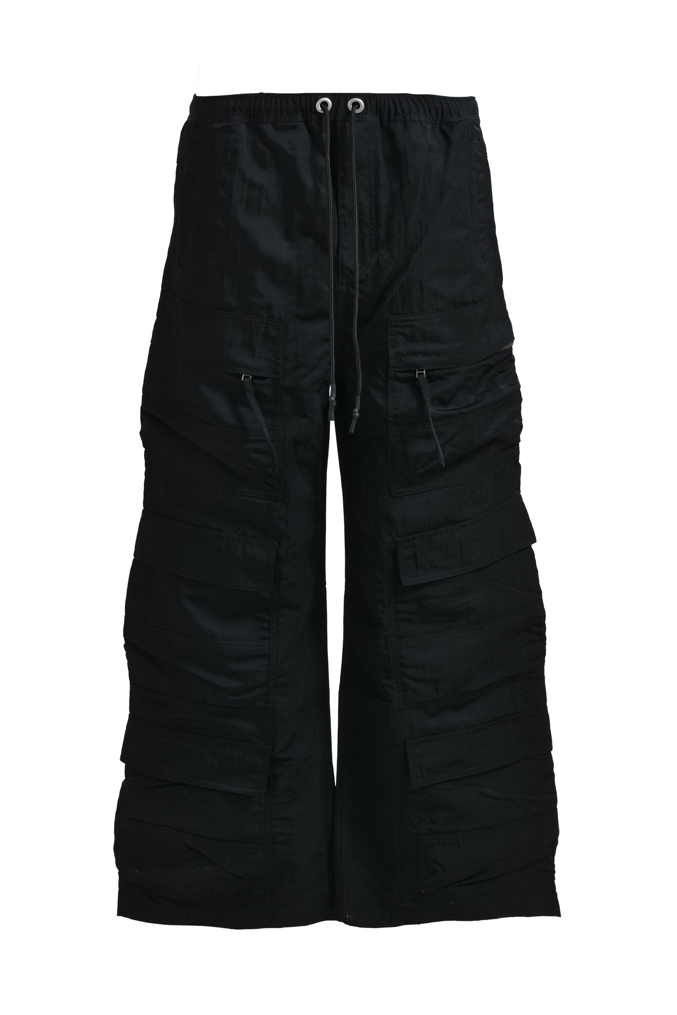 NEWRICH TRIPLE CARGO PANTS / NYLON BLACK