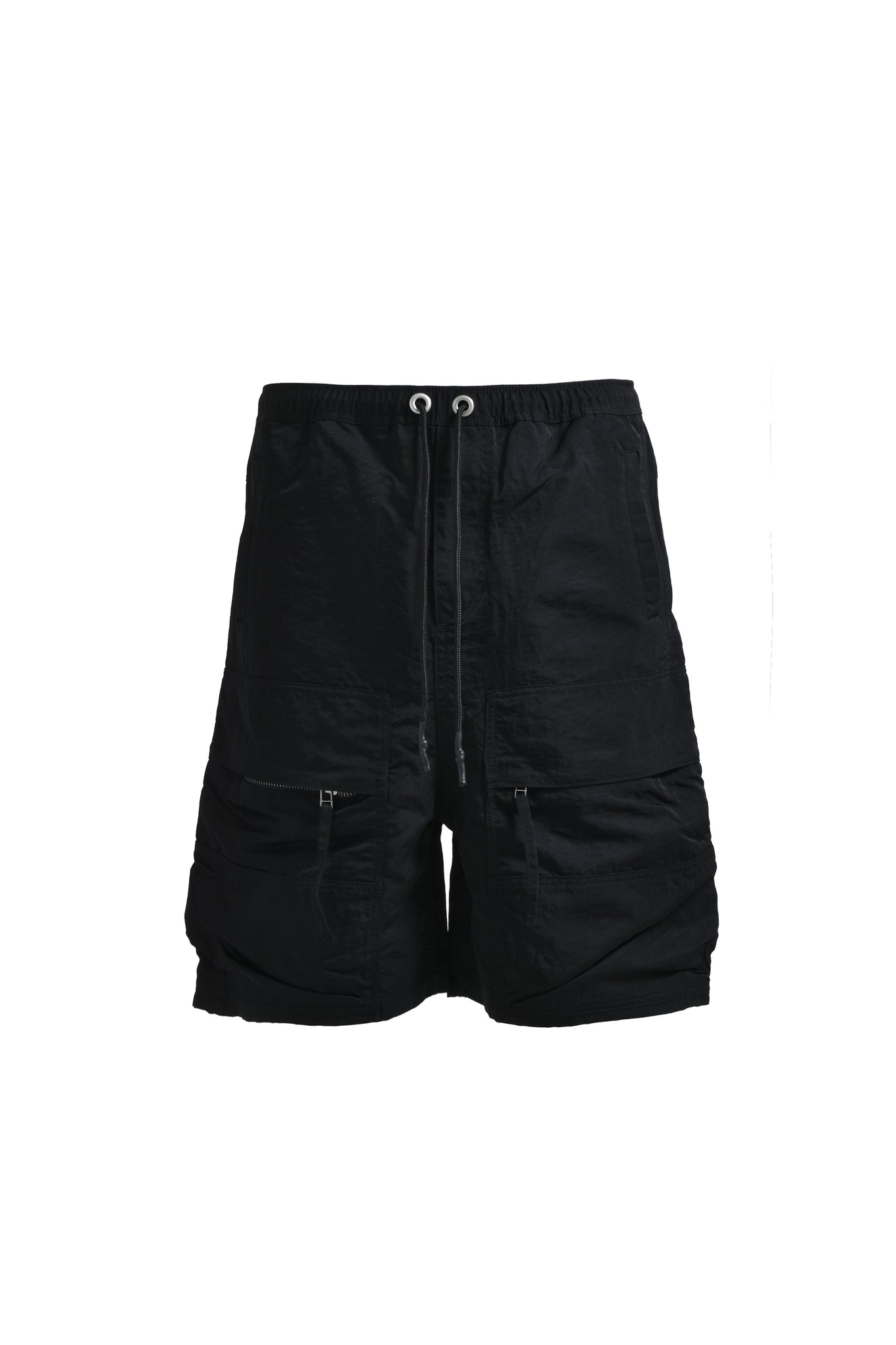 NEWRICH BIG CARGO SHORTS / NYLON BLACK