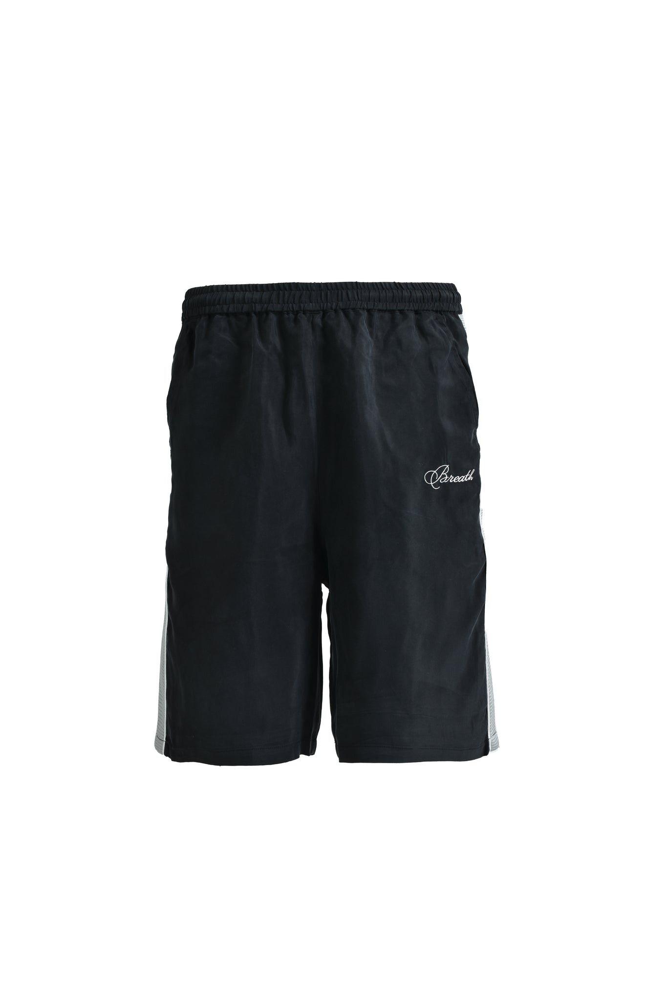 SCRIPT LOGO LINE SHORTS / BLACK