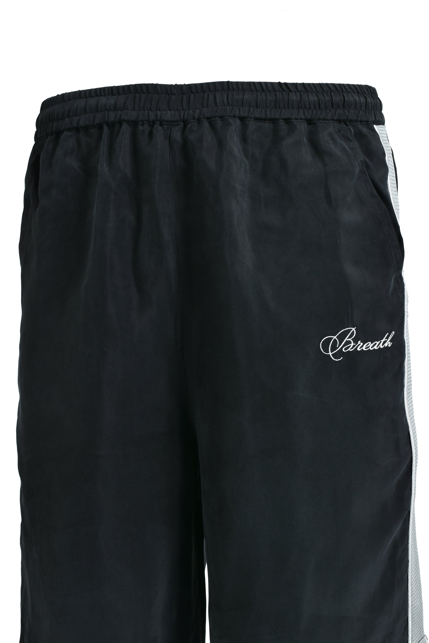 SCRIPT LOGO LINE SHORTS / BLACK