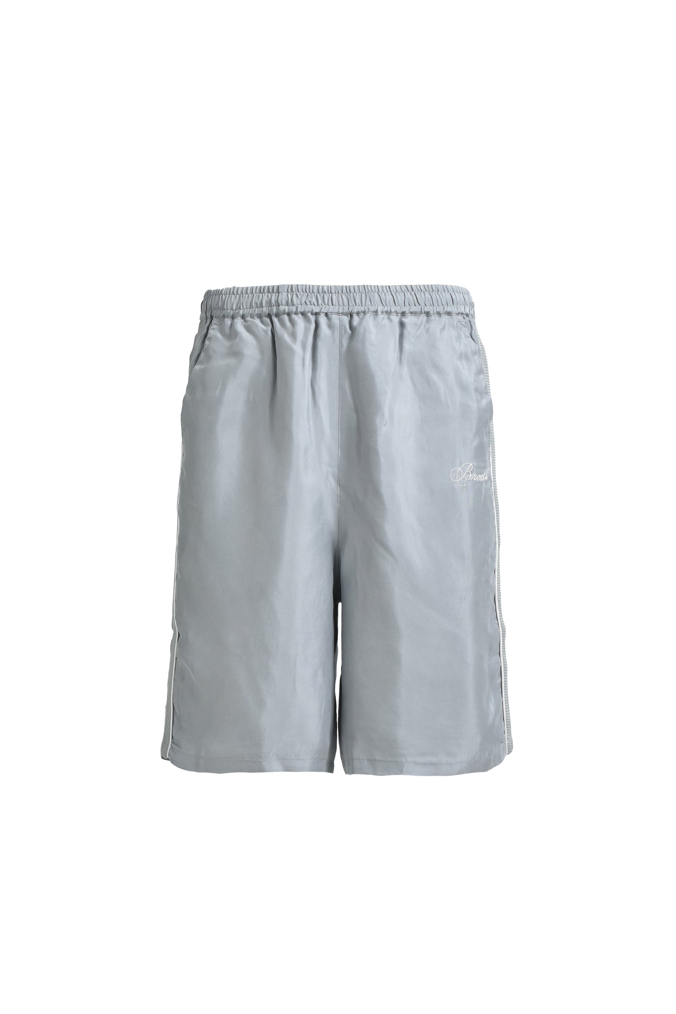 SCRIPT LOGO LINE SHORTS / GREY