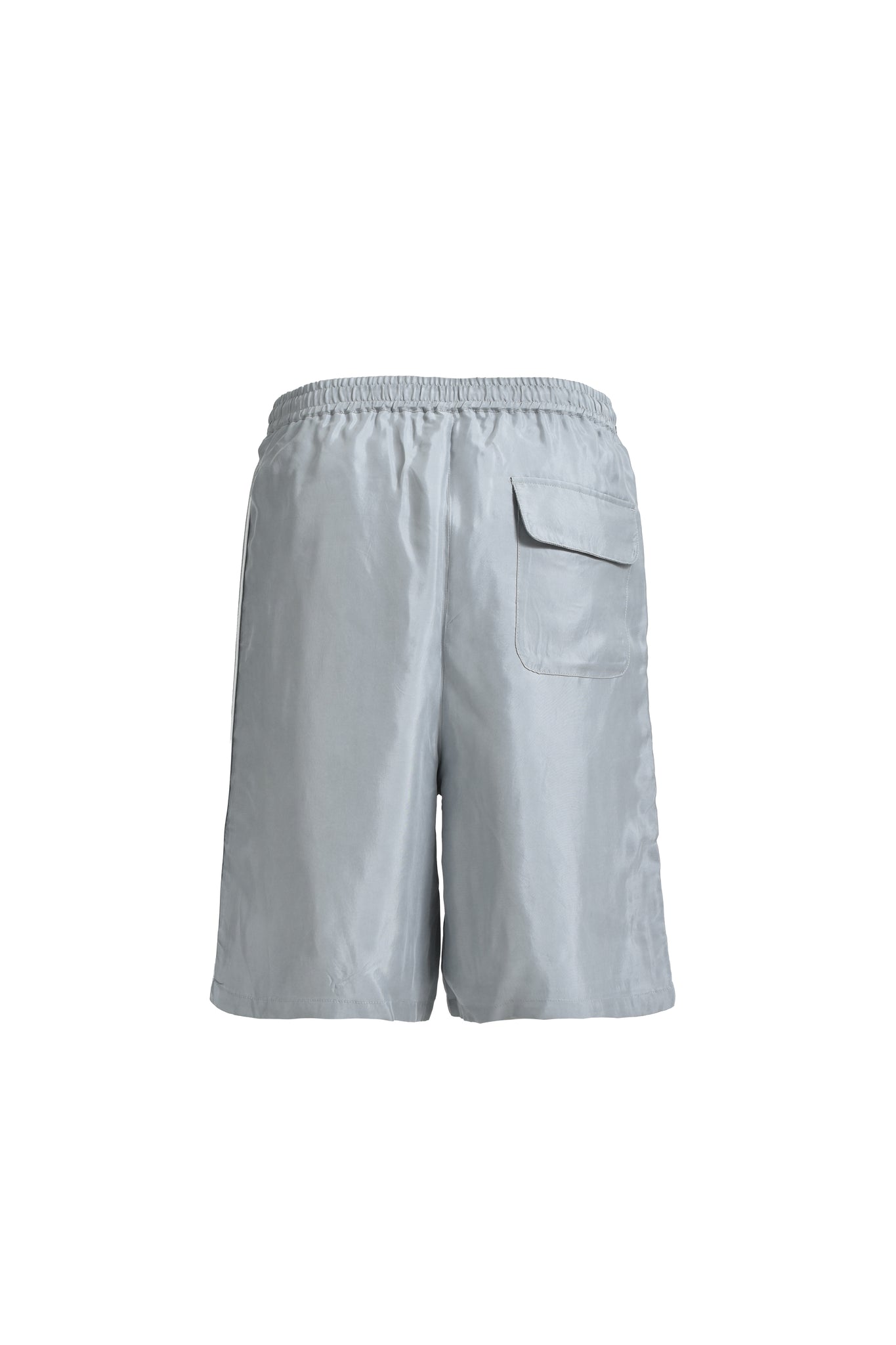 SCRIPT LOGO LINE SHORTS / GREY