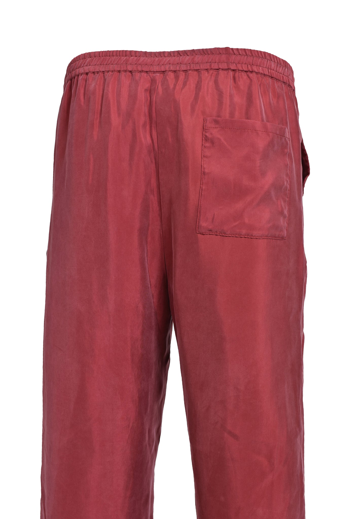 SCRIPT LOGO SATIN PANTS / WINE