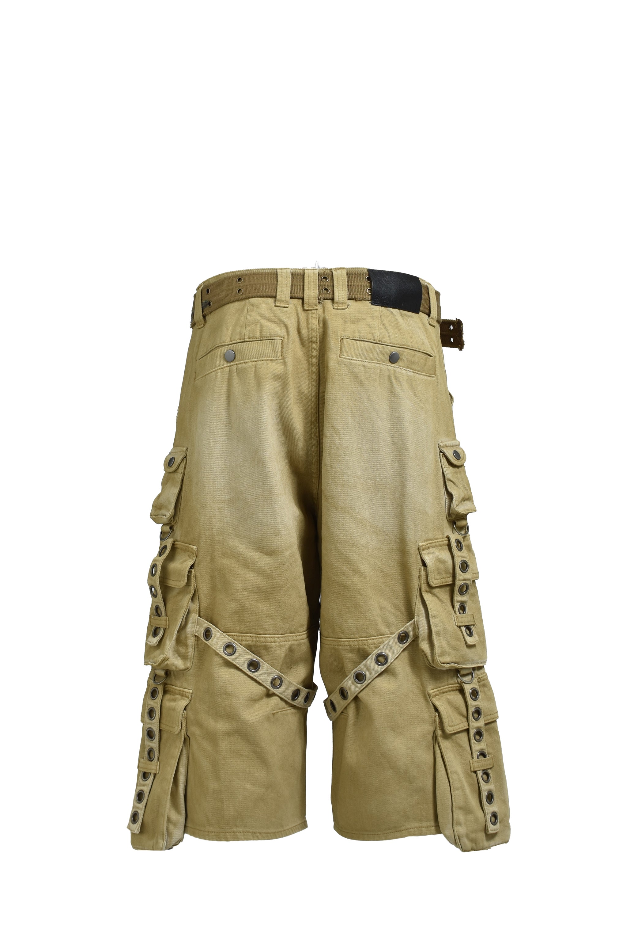 BLEACH CARGO PANTS W / BELT / DESERT – BREATH - サイズ ウエスト
