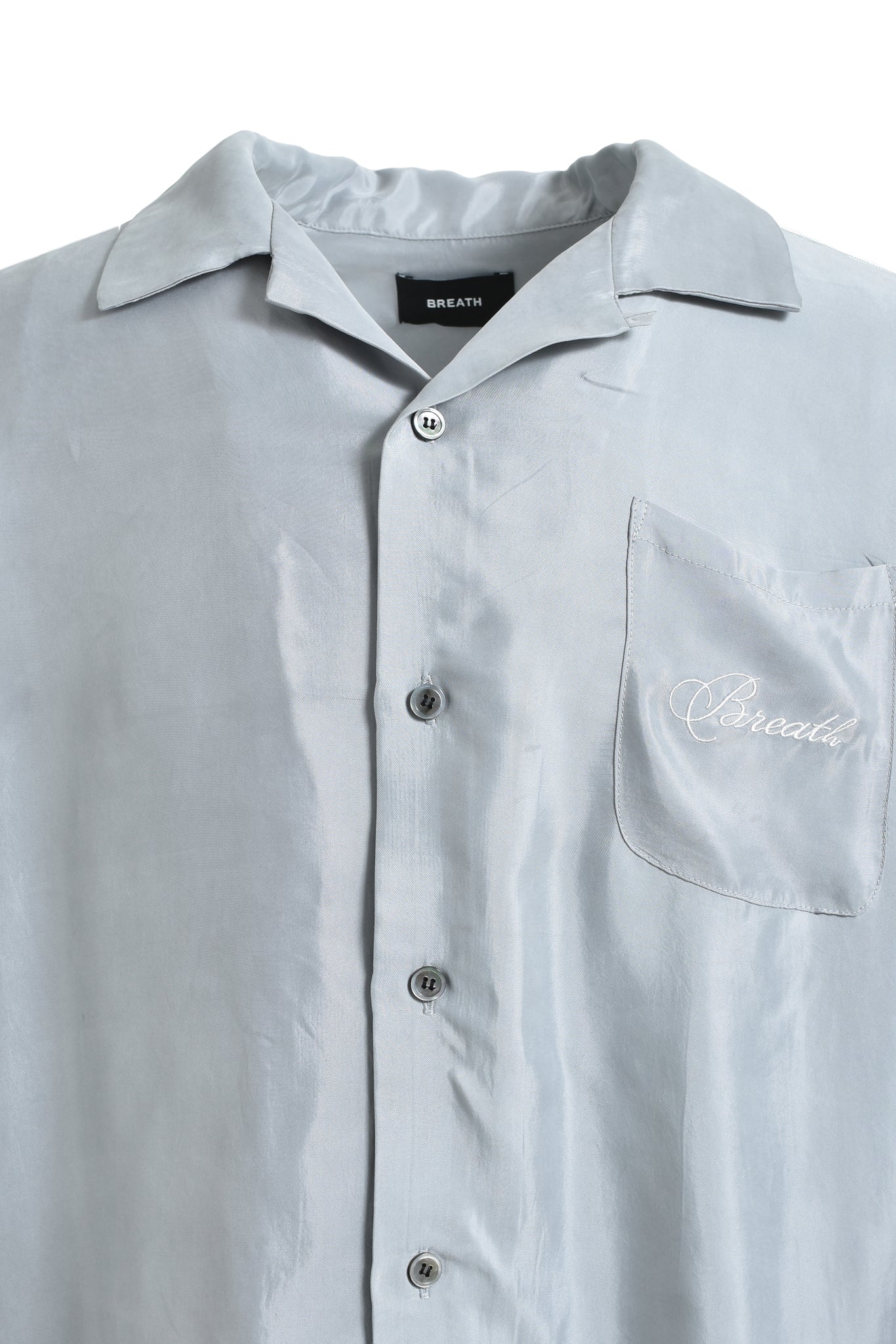 SCRIPT LOGO LINE SHIRT / GREY