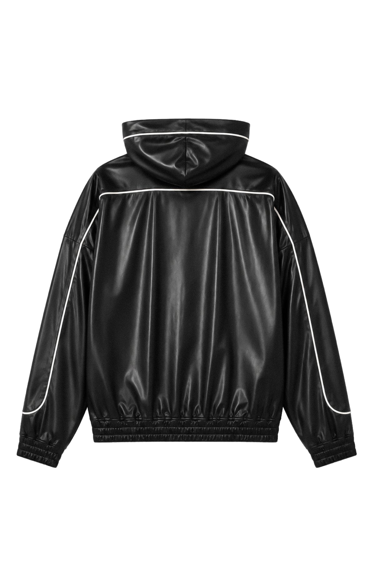 PIPING COATING HALF ZIP HOODIE / BLACK ｜BREATH ブレス - BAD HOP