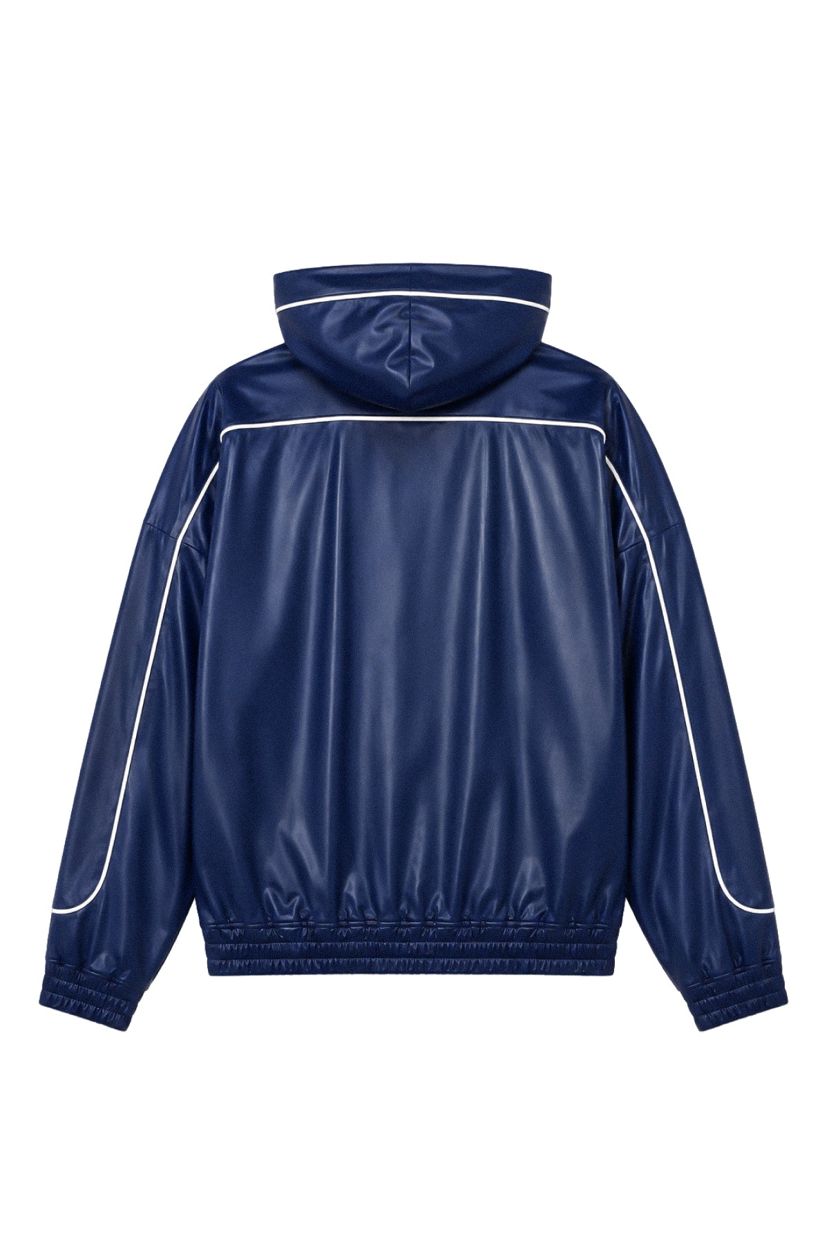 PIPING COATING HALF ZIP HOODIE / NAVY ｜BREATH ブレス - BAD HOP