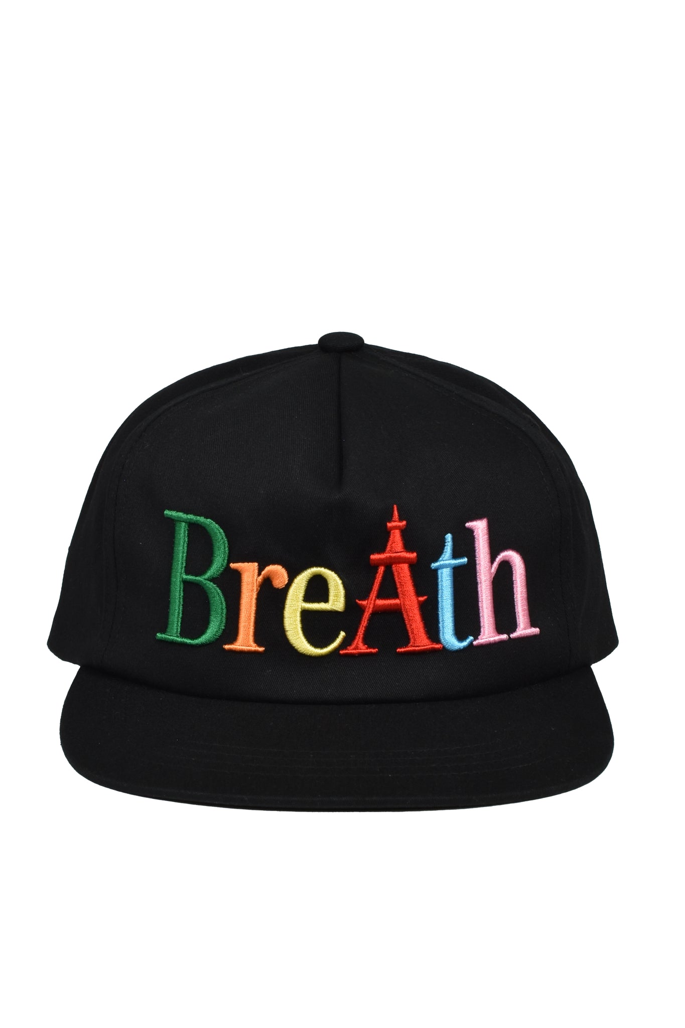 RAINBOW LOGO 5 PANEL CAP / BLACK – BREATH - BAD HOPプロデュースの