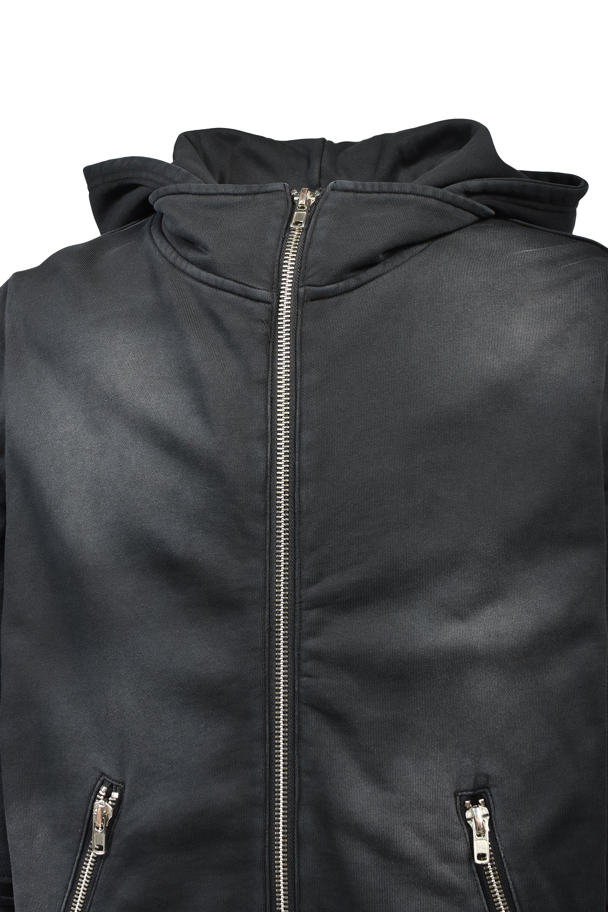 BREACH LAYERED ZIP HOODIE / BLACK ｜BREATH ブレス - BAD HOP 