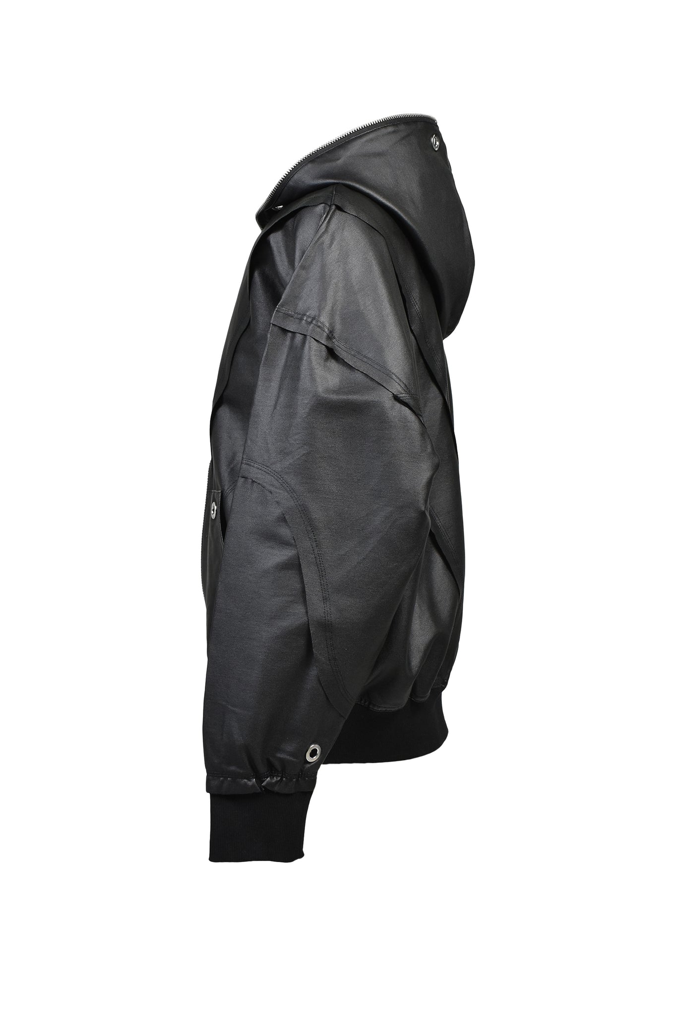 【BADHOP着用】 BREATH COATING ZIP UP HOODIE COATING ZIP UP HOODIE TYPE-2 / BLACK ｜BREATH ブレス - BAD HOP