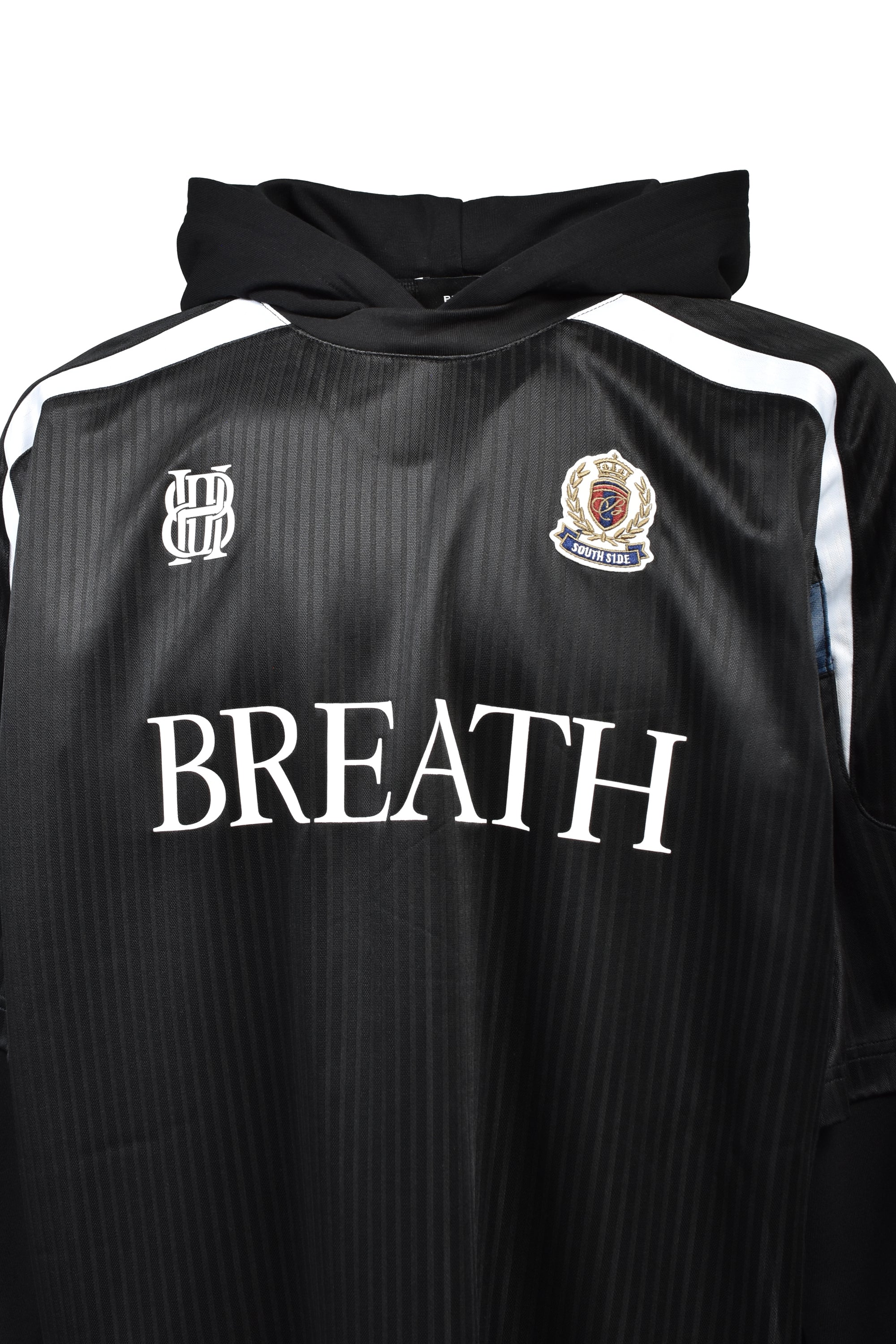 トップス BREATH Crochet LS Game Shirt BAD HOP BH LOGO LAYERED GAME SHIRT HOODIE / BLACK ｜BREATH ブレス - BAD