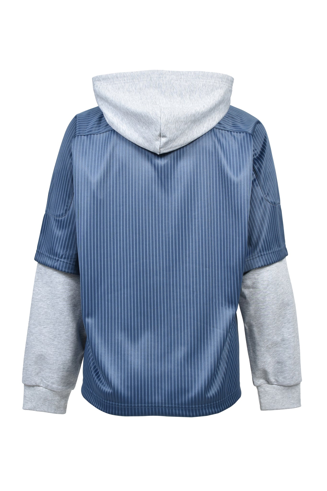 BH LOGO LAYERED GAME SHIRT HOODIE / GREY ｜BREATH ブレス - BAD HOP