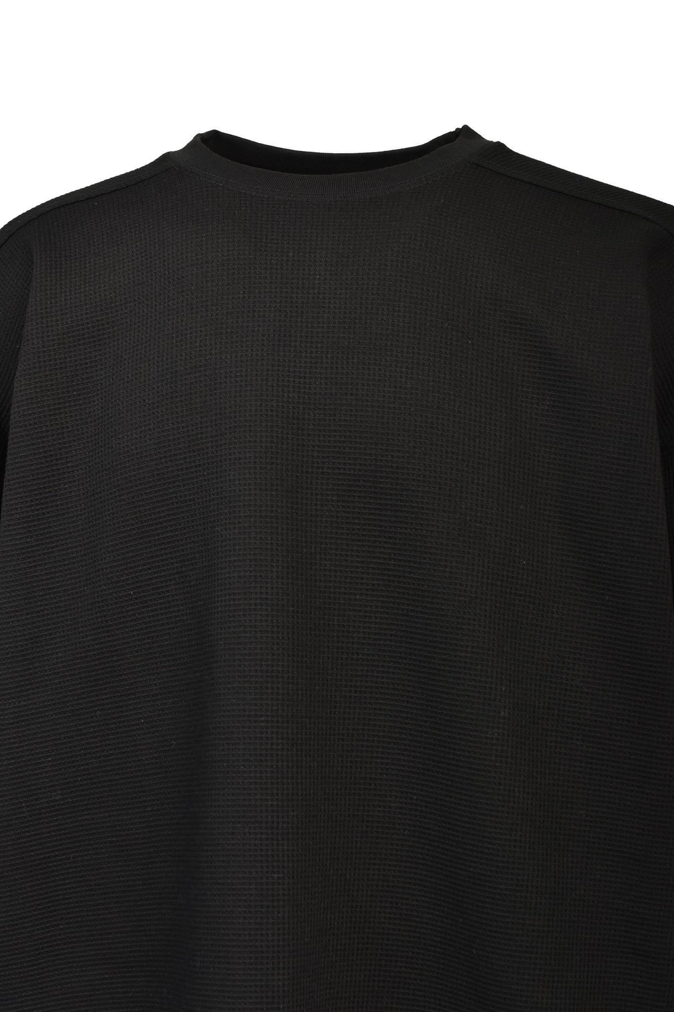 NEW RICH WAFFLE LS TEE TYPE-2 / BLACK ｜BREATH ブレス - BAD HOP 