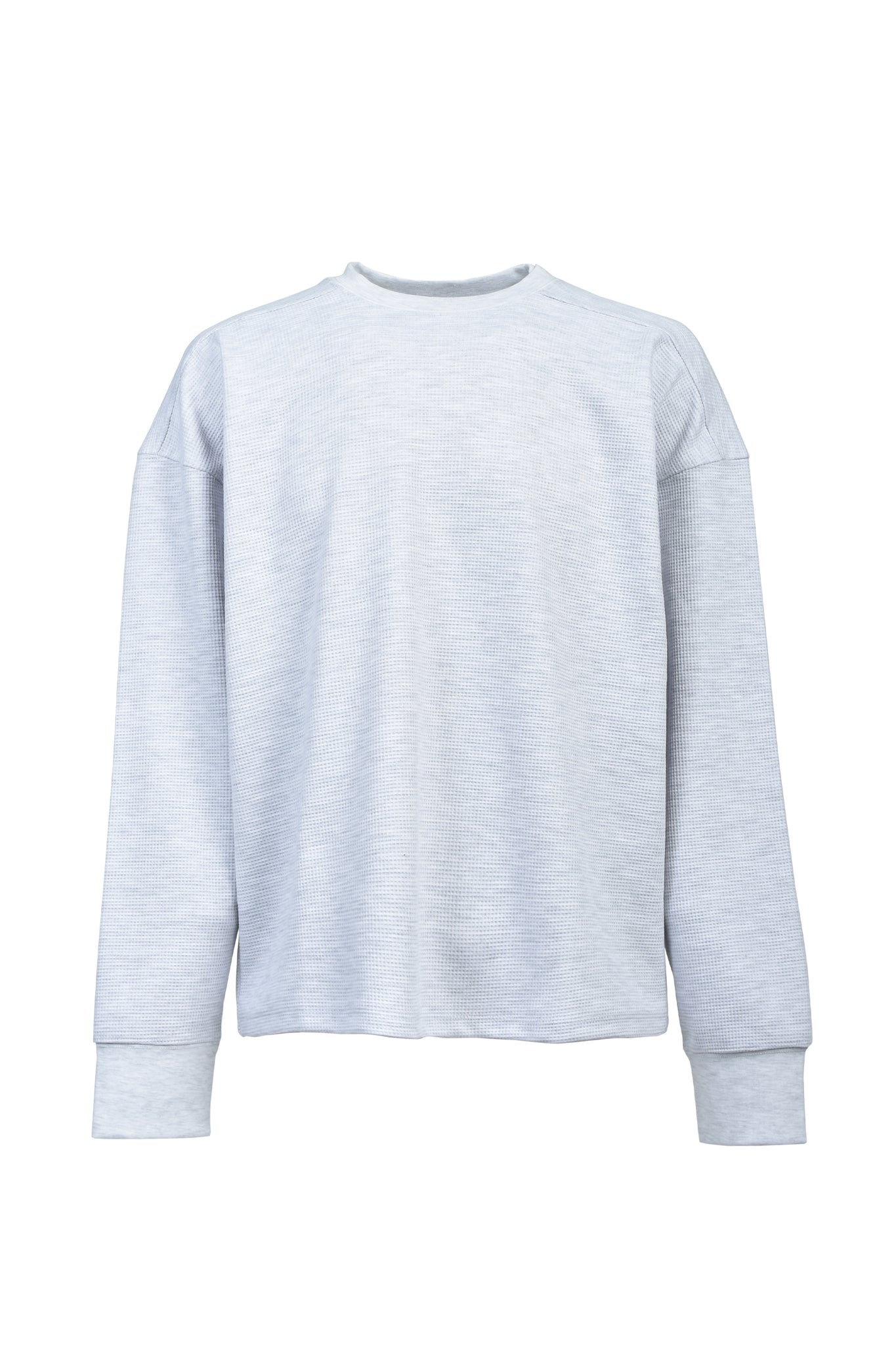 NEW RICH WAFFLE LS TEE TYPE-2 / GREY ｜BREATH ブレス - BAD HOP 
