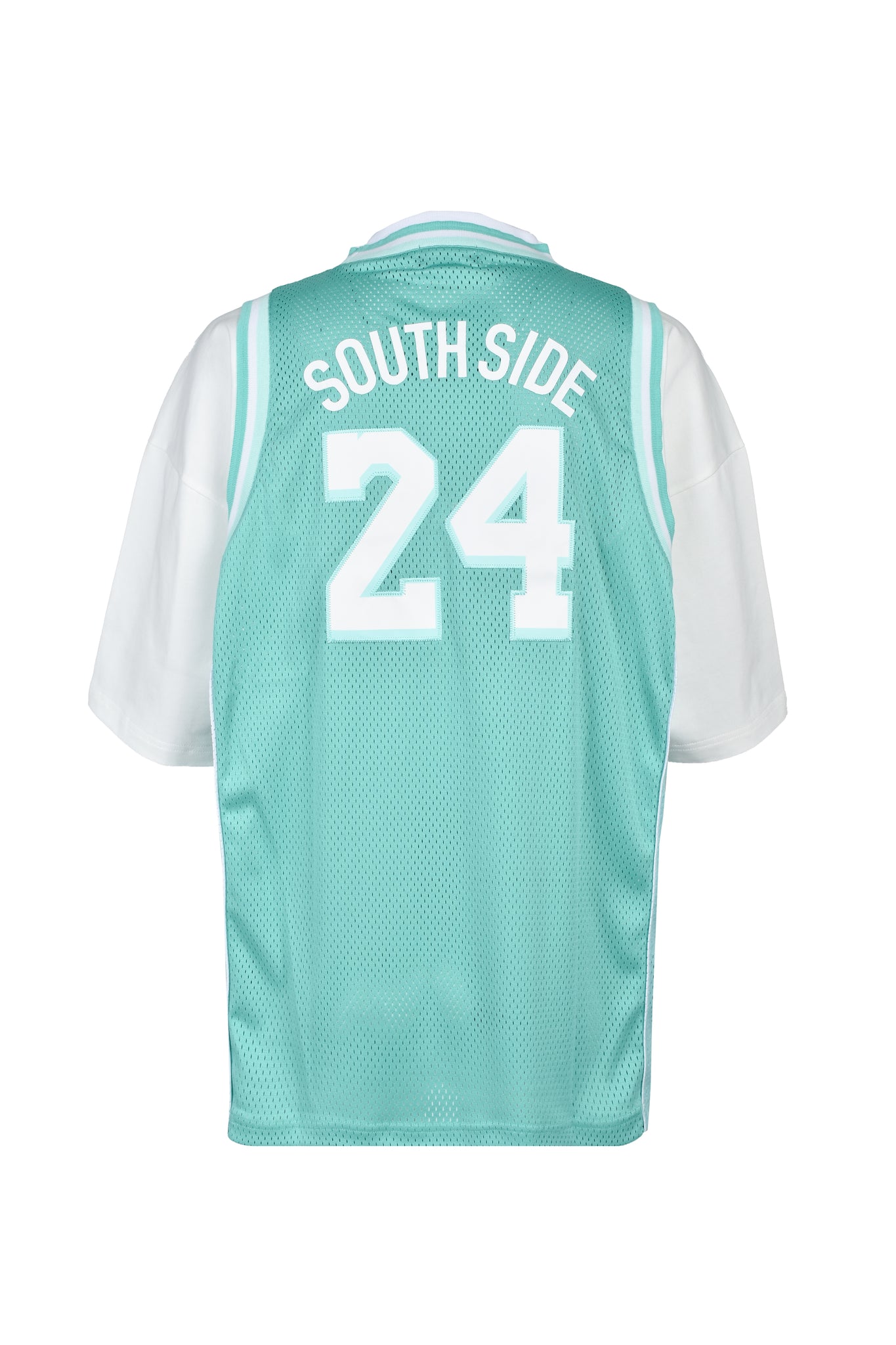 LAYERED BASKET BALL JERSEY TEE / TURQUOISE – BREATH - BAD HOP
