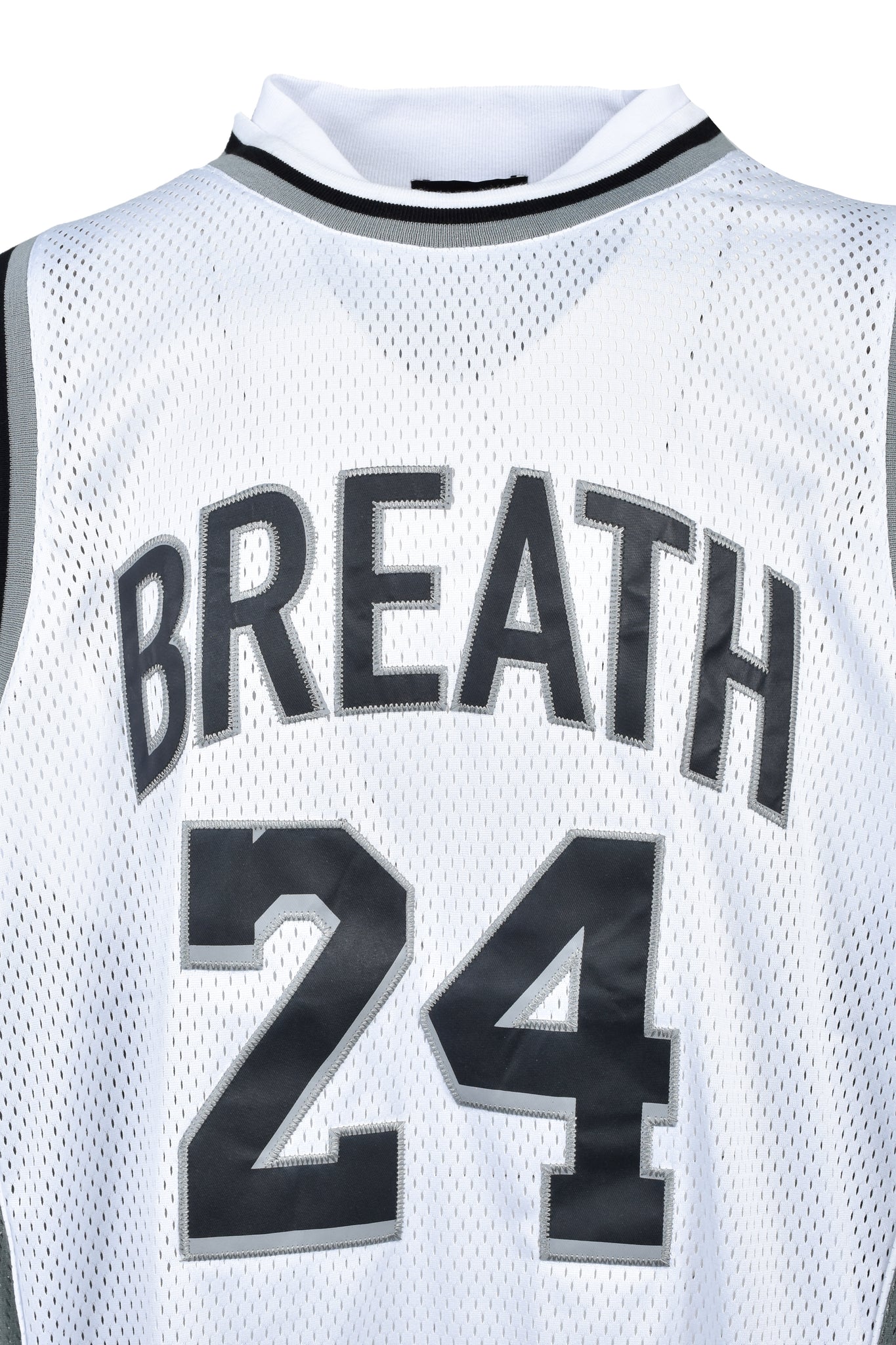 LAYERED BASKET BALL JERSEY TEE / WHITE – BREATH - BAD HOP