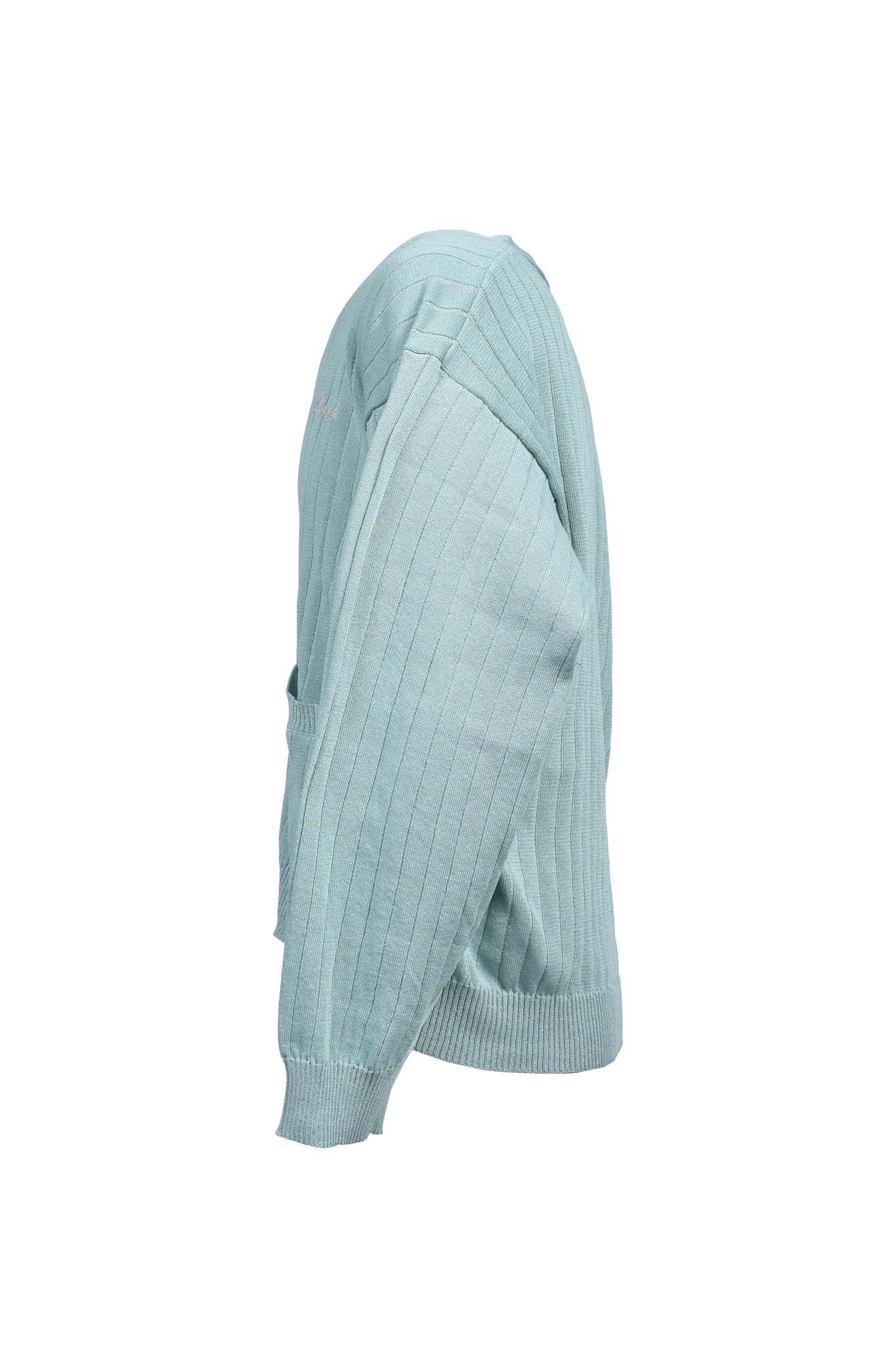 BADHOP Breath カーディガン SCRIPT LOGO KNIT CARDIGAN / TURQUOISE ｜BREATH ブレス - BAD HOP