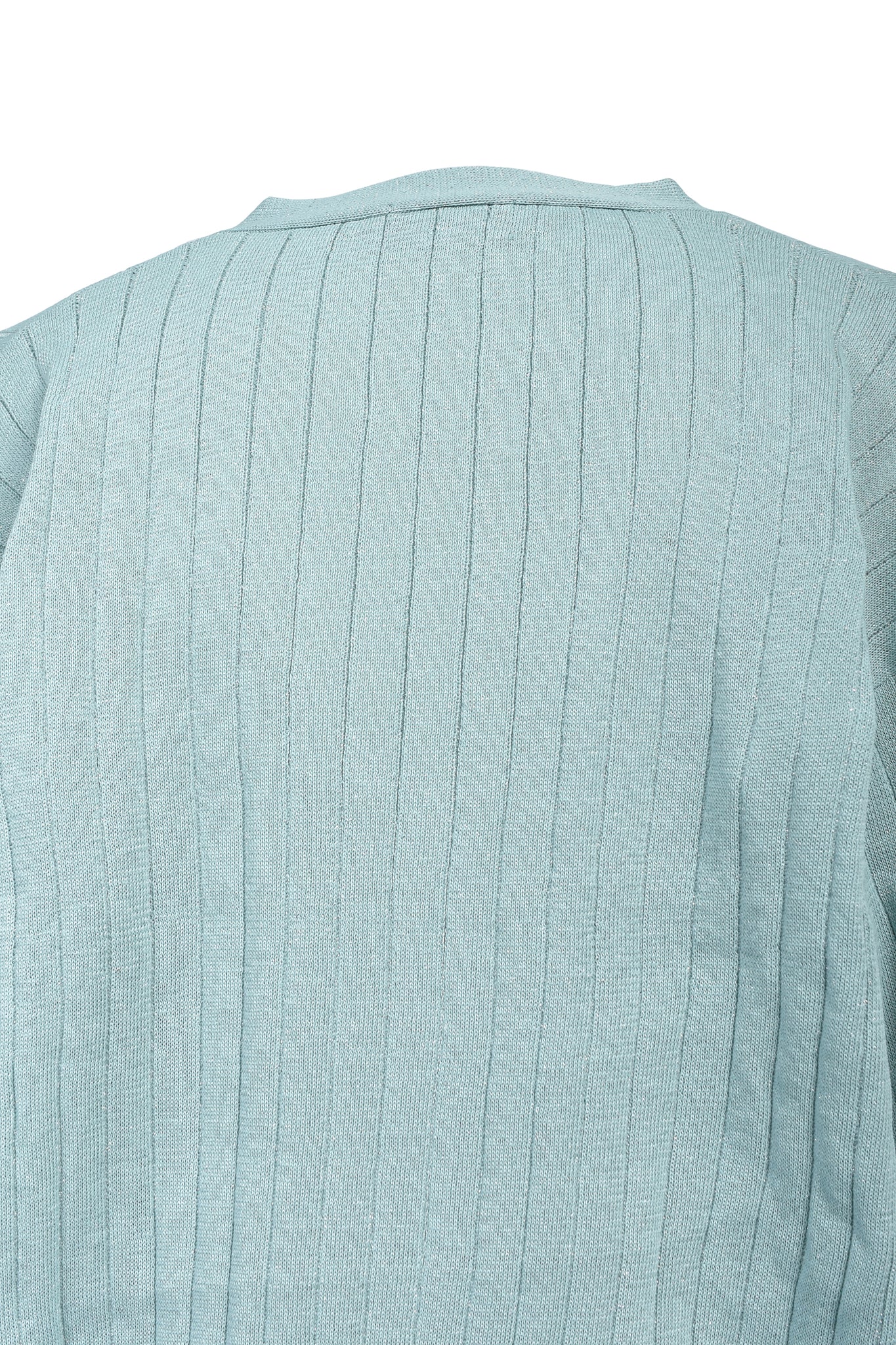 SCRIPT LOGO KNIT CARDIGAN / TURQUOISE ｜BREATH ブレス - BAD HOP