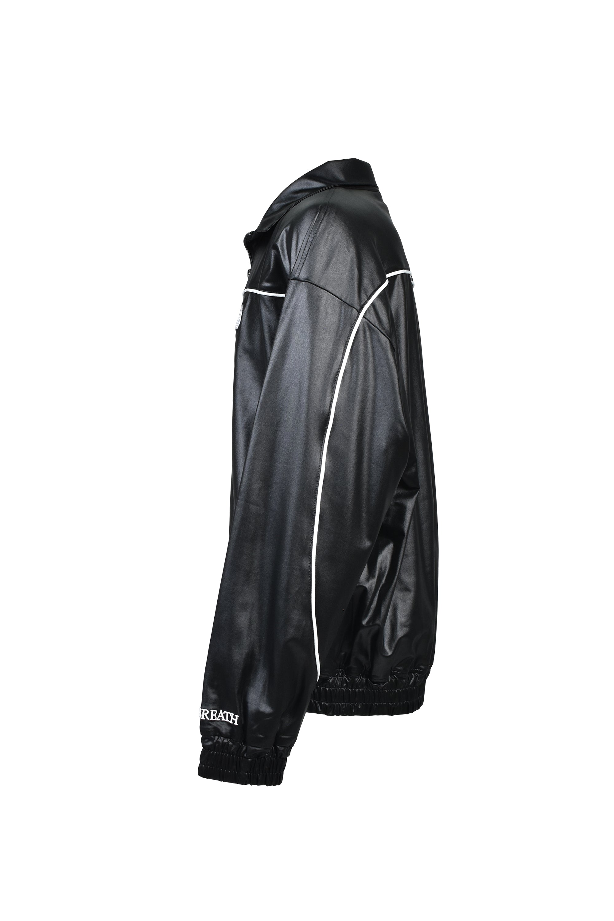 BH LOGO PIPING COATING JACKET / BLACK ｜BREATH ブレス - BAD HOP