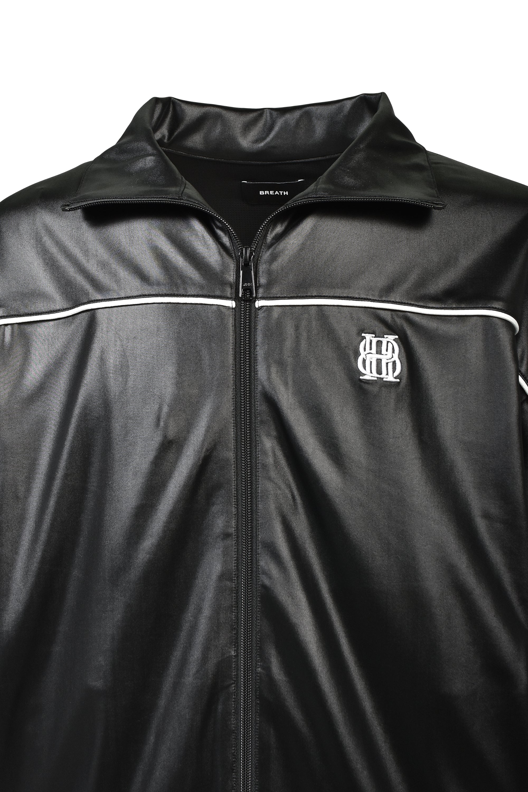 BH LOGO PIPING COATING JACKET / BLACK ｜BREATH ブレス - BAD HOP