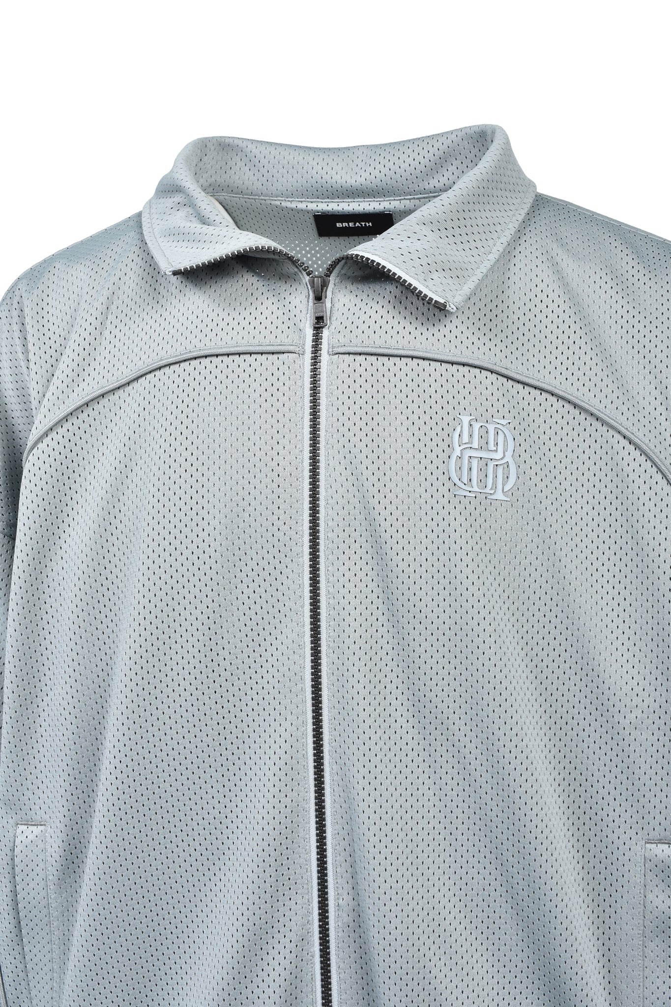 BH LOGO MESH TRACK JACKET / GREY ｜BREATH ブレス - BAD HOP 