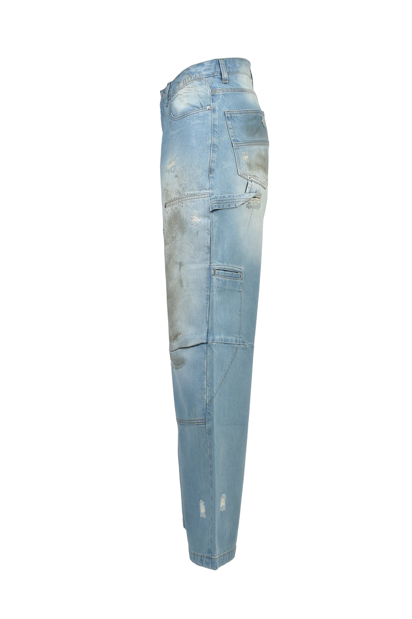 COATING DOUBLE KNEE DENIM PANTS / INDIGO ｜BREATH ブレス - BAD HOP