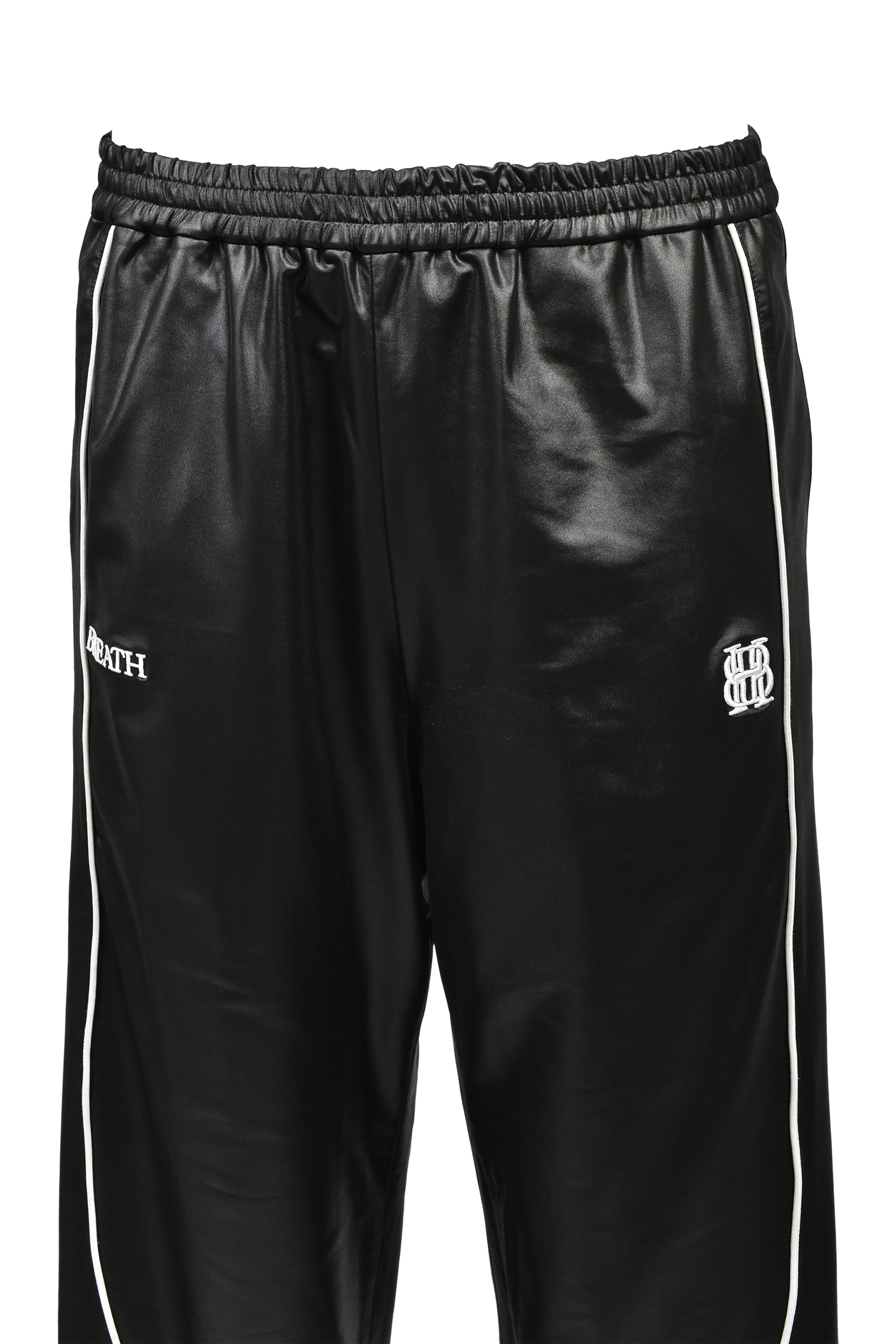 BH LOGO PIPING COATING PANTS / BLACK ｜BREATH ブレス - BAD HOP 