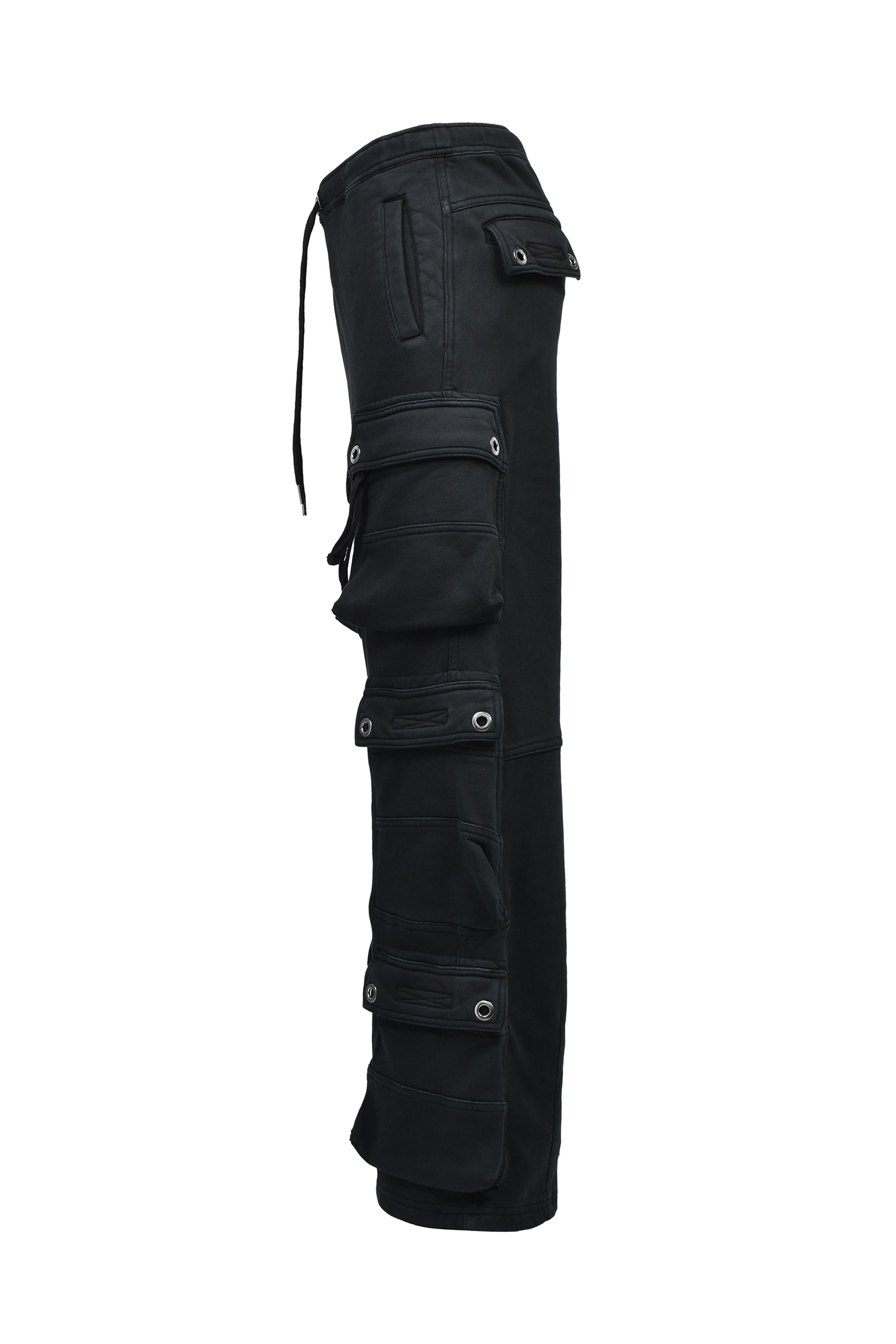 FADE TRIPLE CARGO PANTS TYPE-2 / BLACK ｜BREATH ブレス - BAD HOP