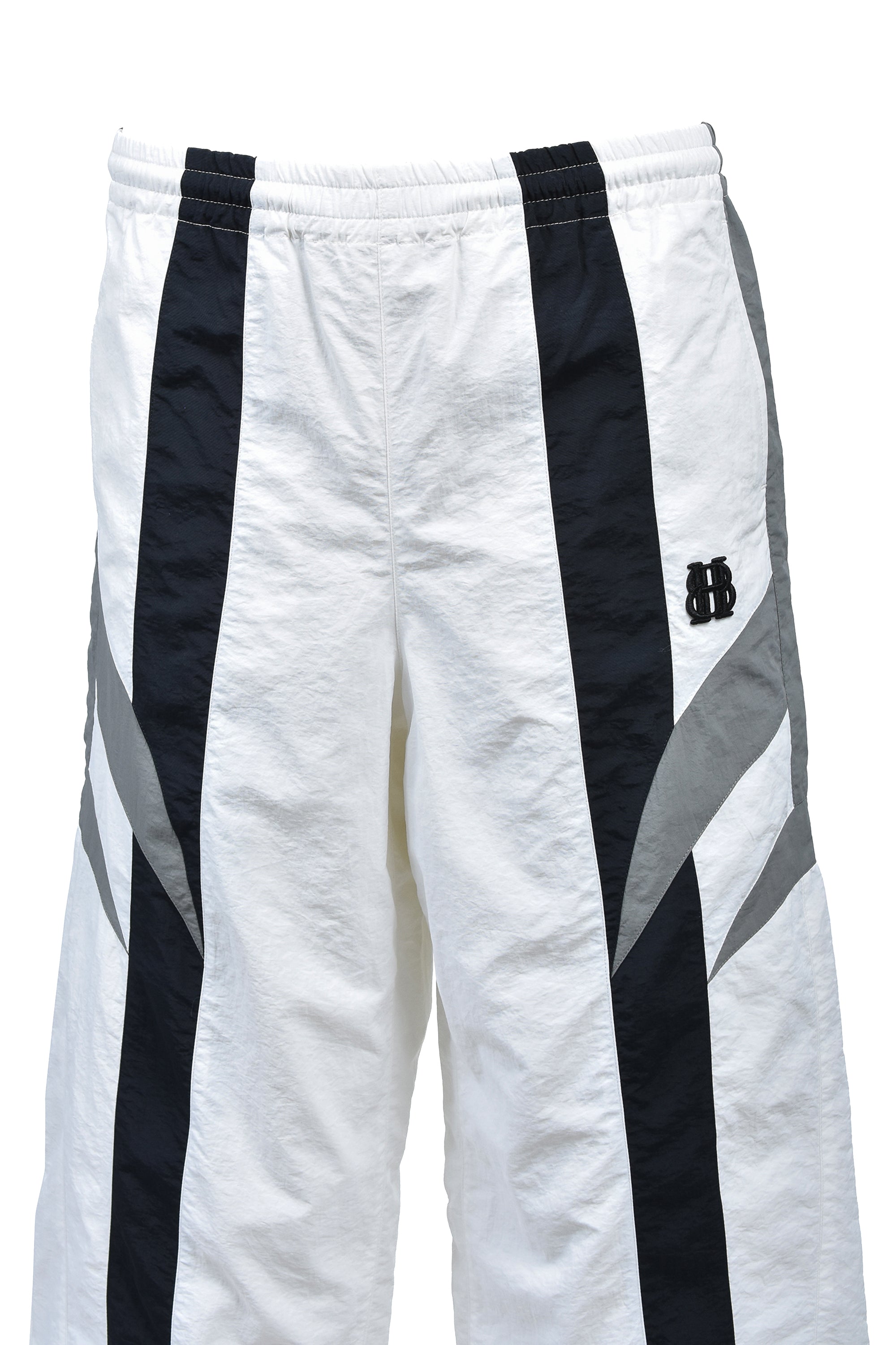 BH LOGO WARM UP PANTS / WHITE ｜BREATH ブレス - BAD HOP