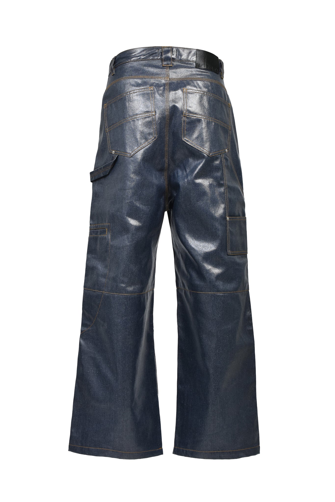 BREATH BADHOPラインストーン デニムパンツ インディゴ M COATING SHINY RIGID DENIM PANTS / INDIGO ｜BREATH ブレス - BAD HOP