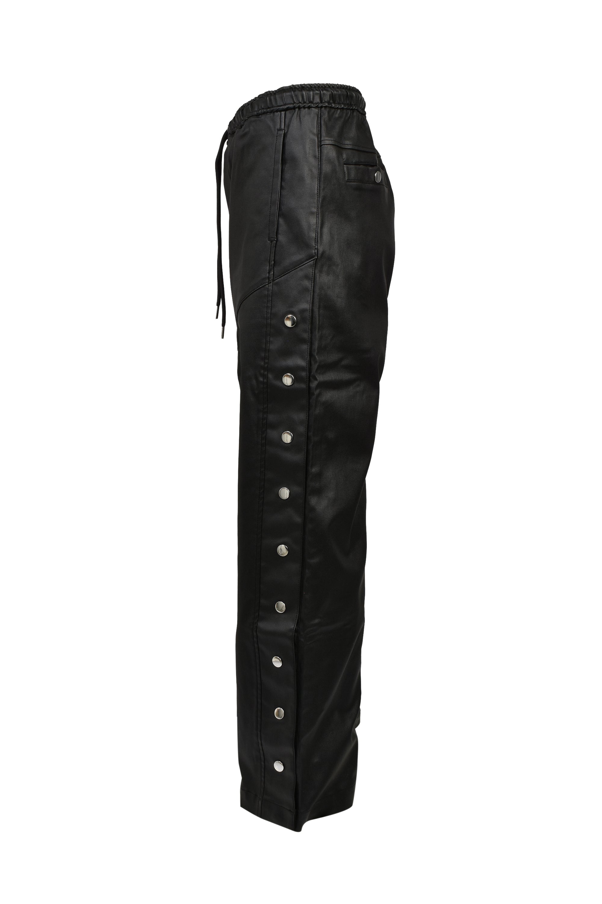 NEW RICH SIDE BUTTON JERSEY PANTS / BLACK ｜BREATH ブレス - BAD