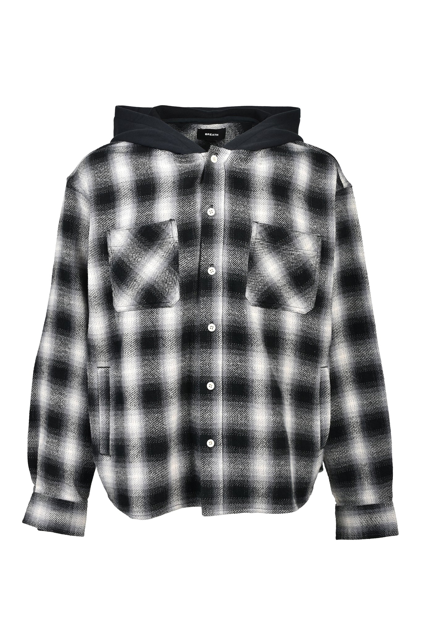 CHECK HOOD SHIRT / BLACK｜BREATH ブレス - BAD HOPプロデュースの