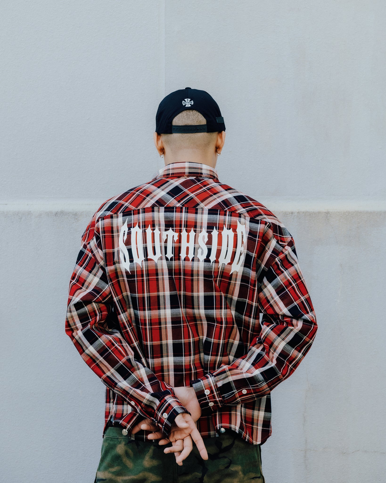 SOUTHSIDE CROSS 5 PANEL CAP / BLACK ｜BREATH ブレス - BAD HOP