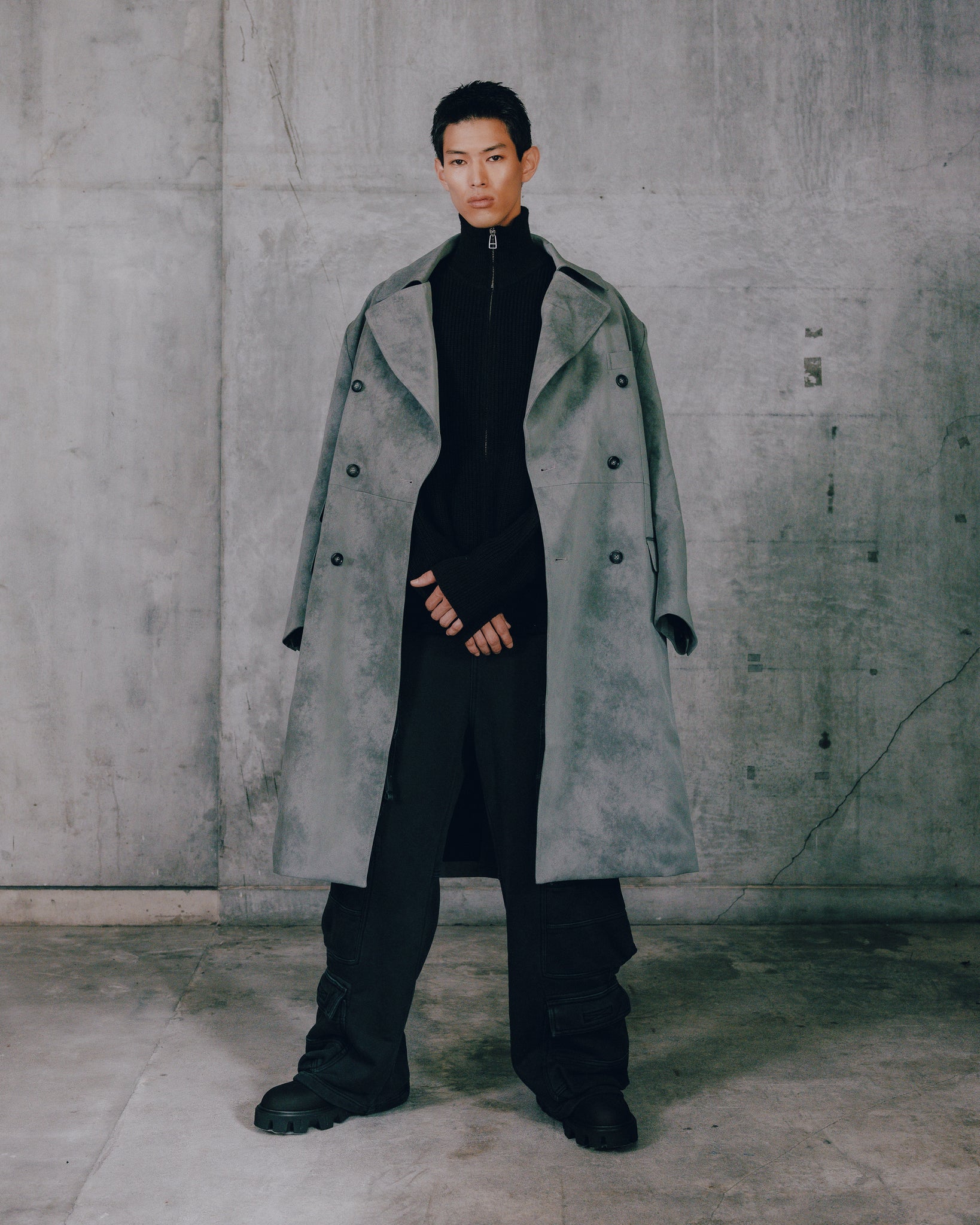 DRIVERS KNIT TYPE-2 / BLACK
