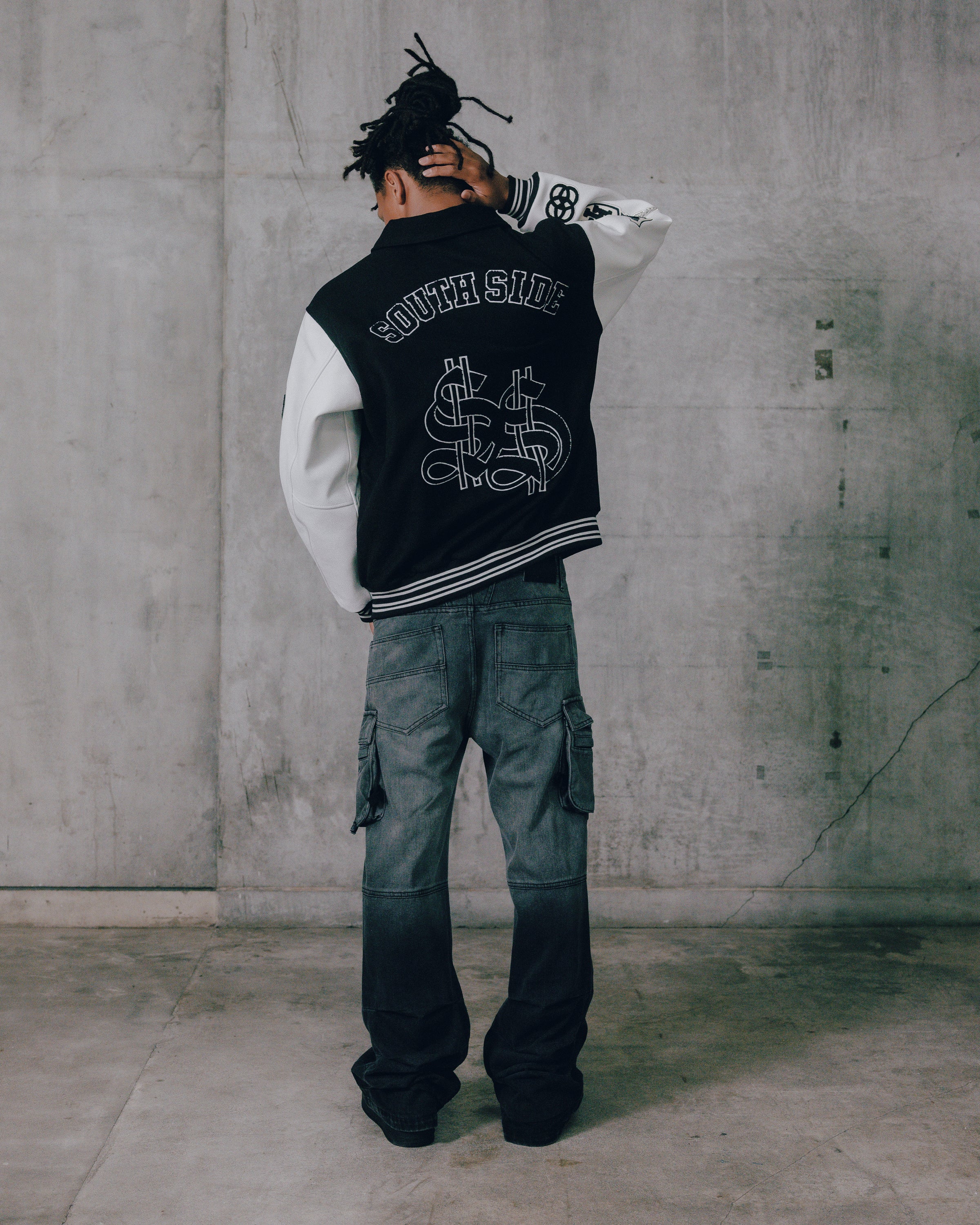 breath coating double knee flare denim breath coating double knee