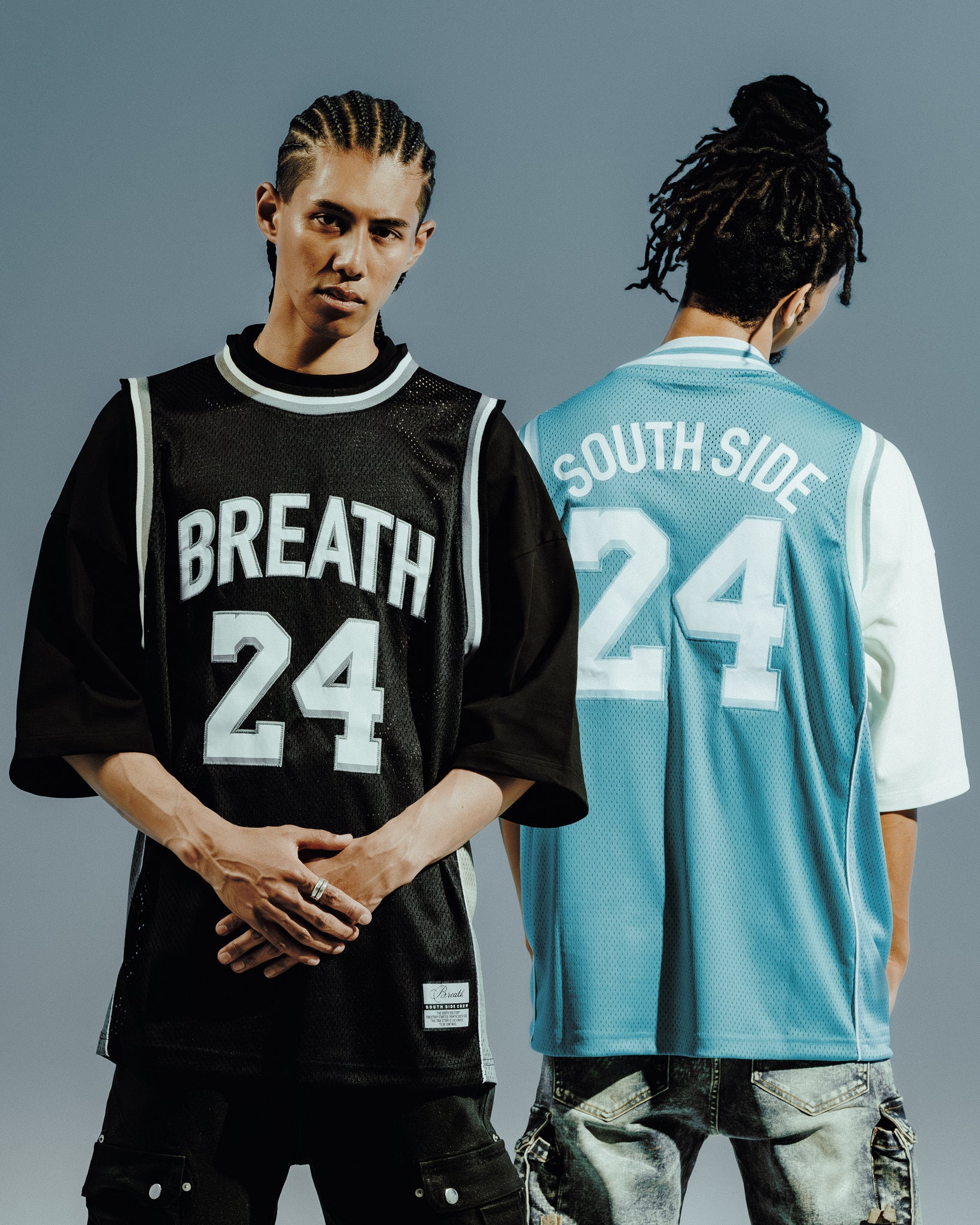 LAYERED BASKET BALL JERSEY TEE / BLACK – BREATH - BAD HOP