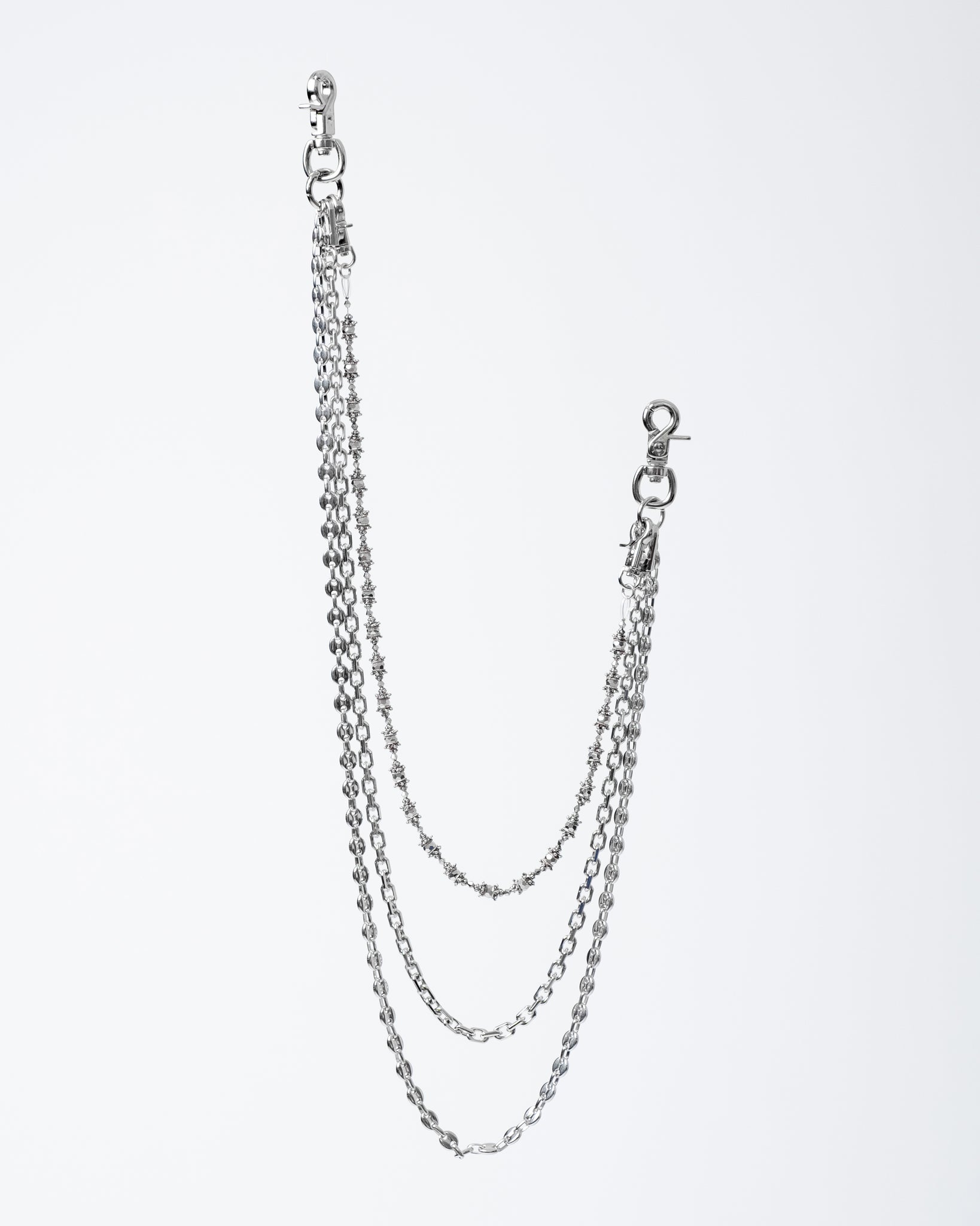 BH TRIPLE WALLET CHAIN / SILVER