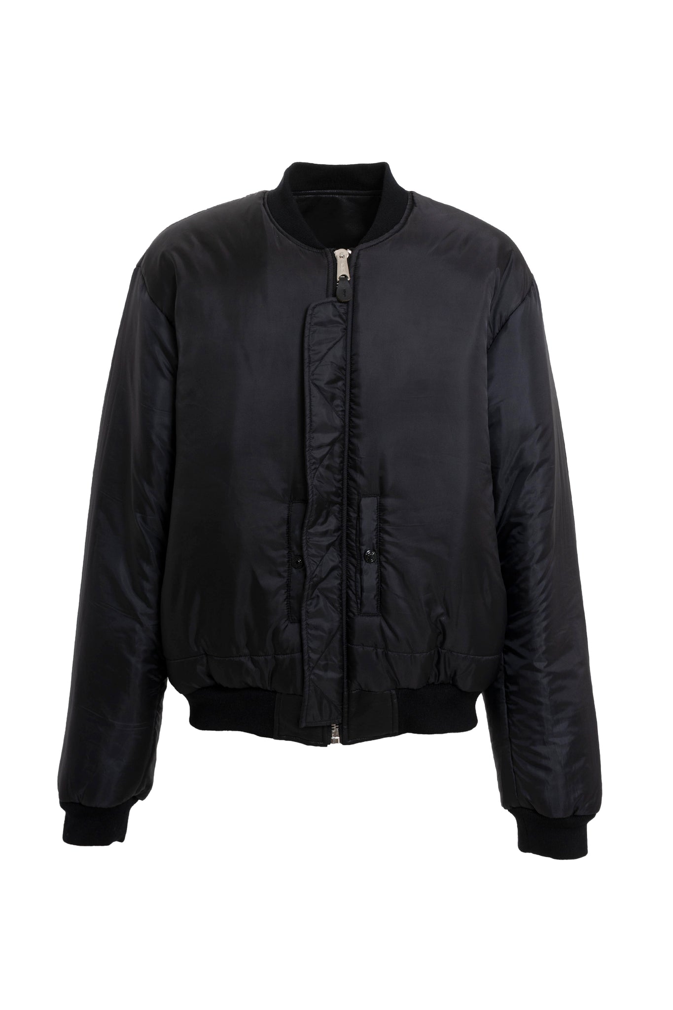 × F.M.C.D SYNTHETIC LEATHER BOMBER JACKET / BLACK